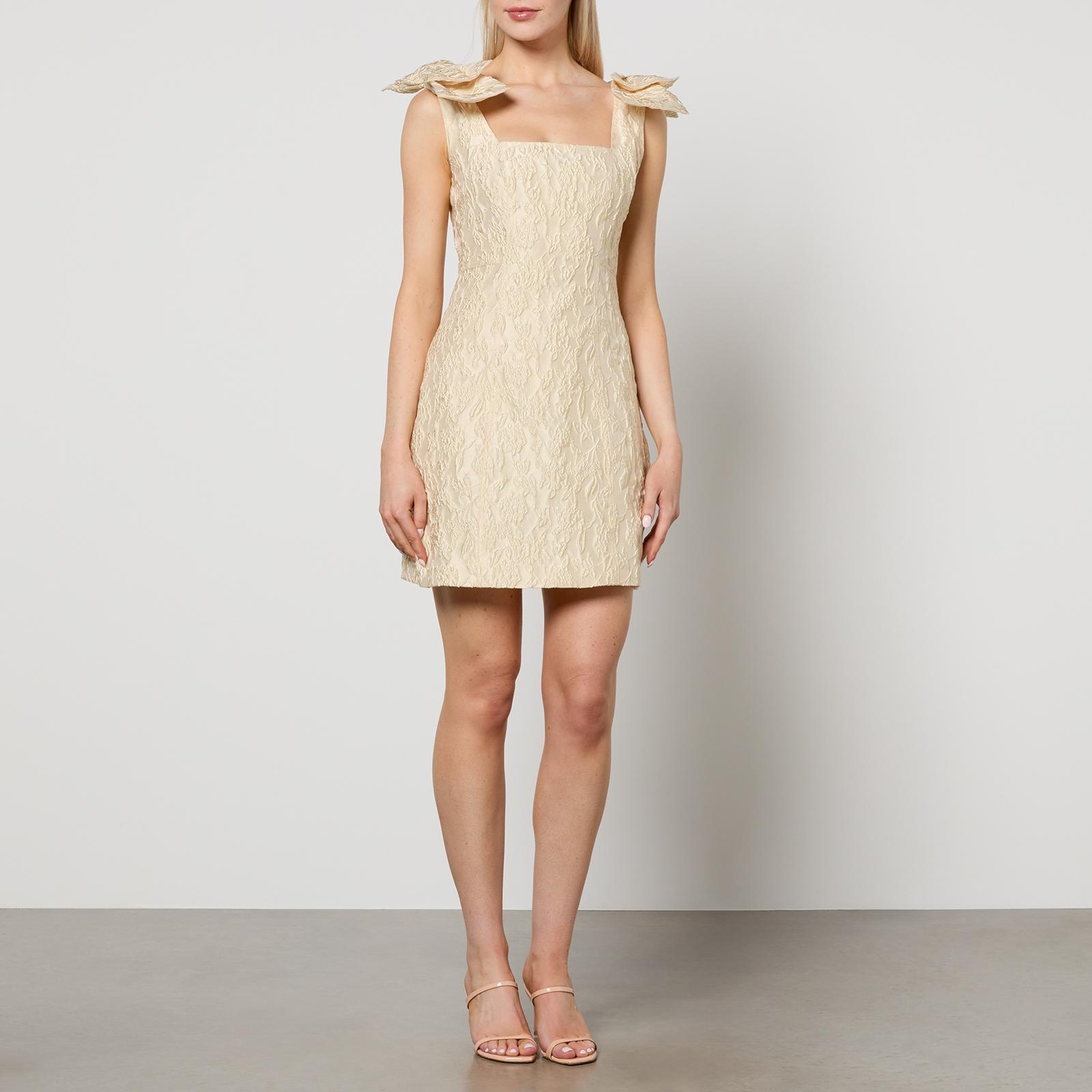 Sister Jane Eden Floral-Jacquard Mini Dress in Natural | Lyst Sister Jane Eden Floral-Jacquard Mini Dress in Natural | Lyst