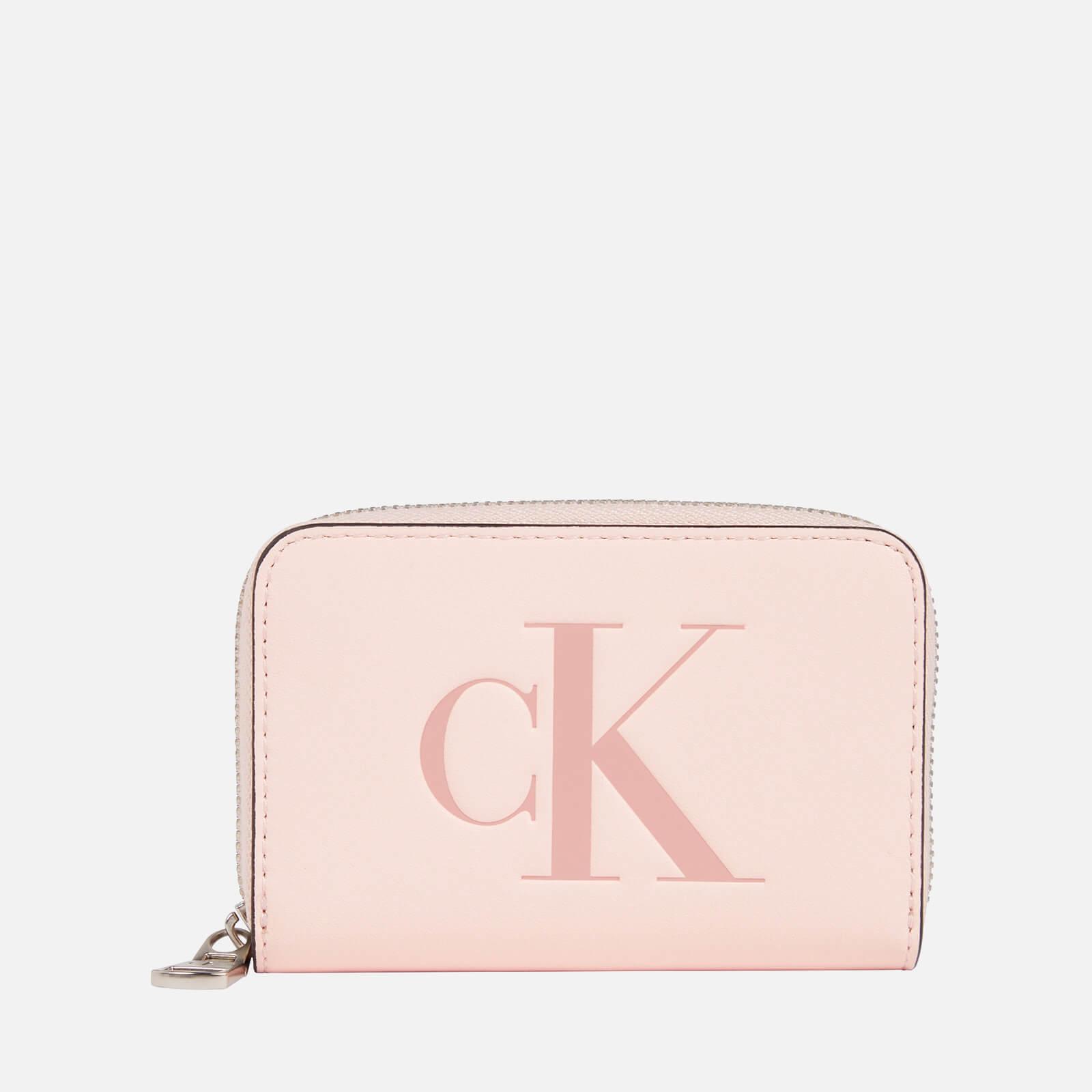 Calvin Klein Sculpted Faux Leather Purse in Pink | Lyst