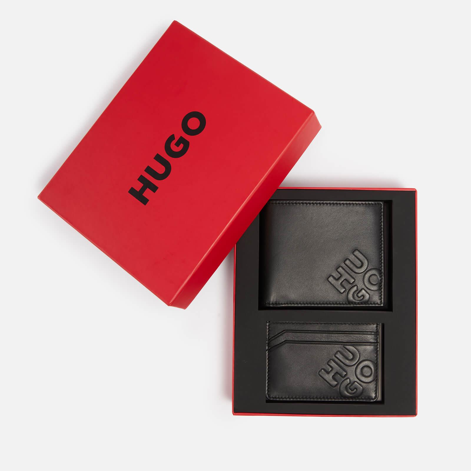 HUGO Leather Card Holder And Wallet Gift Set in Red for Men | Lyst