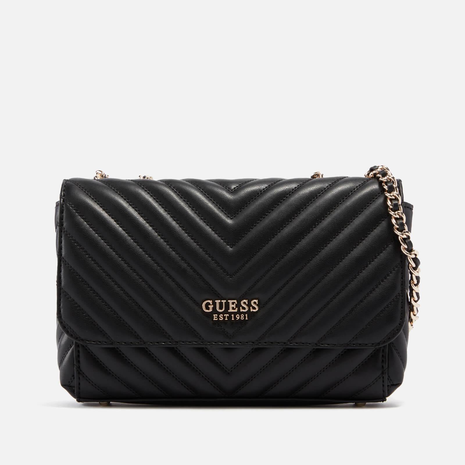 Guess Keillah Quilted Faux Leather Bag in Black Lyst