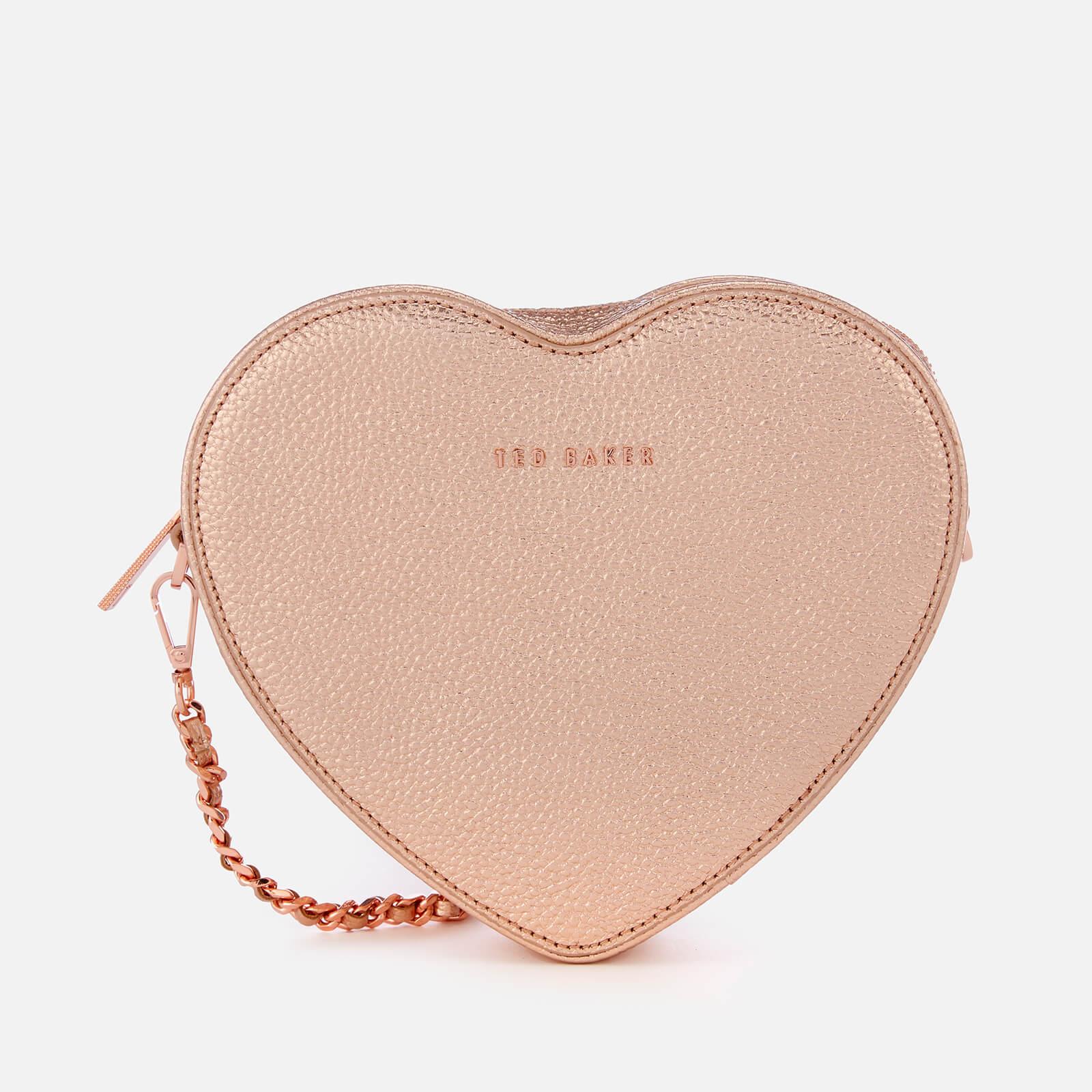 Ted Baker Leather Amellie Heart Cross Body Bag in Natural Lyst