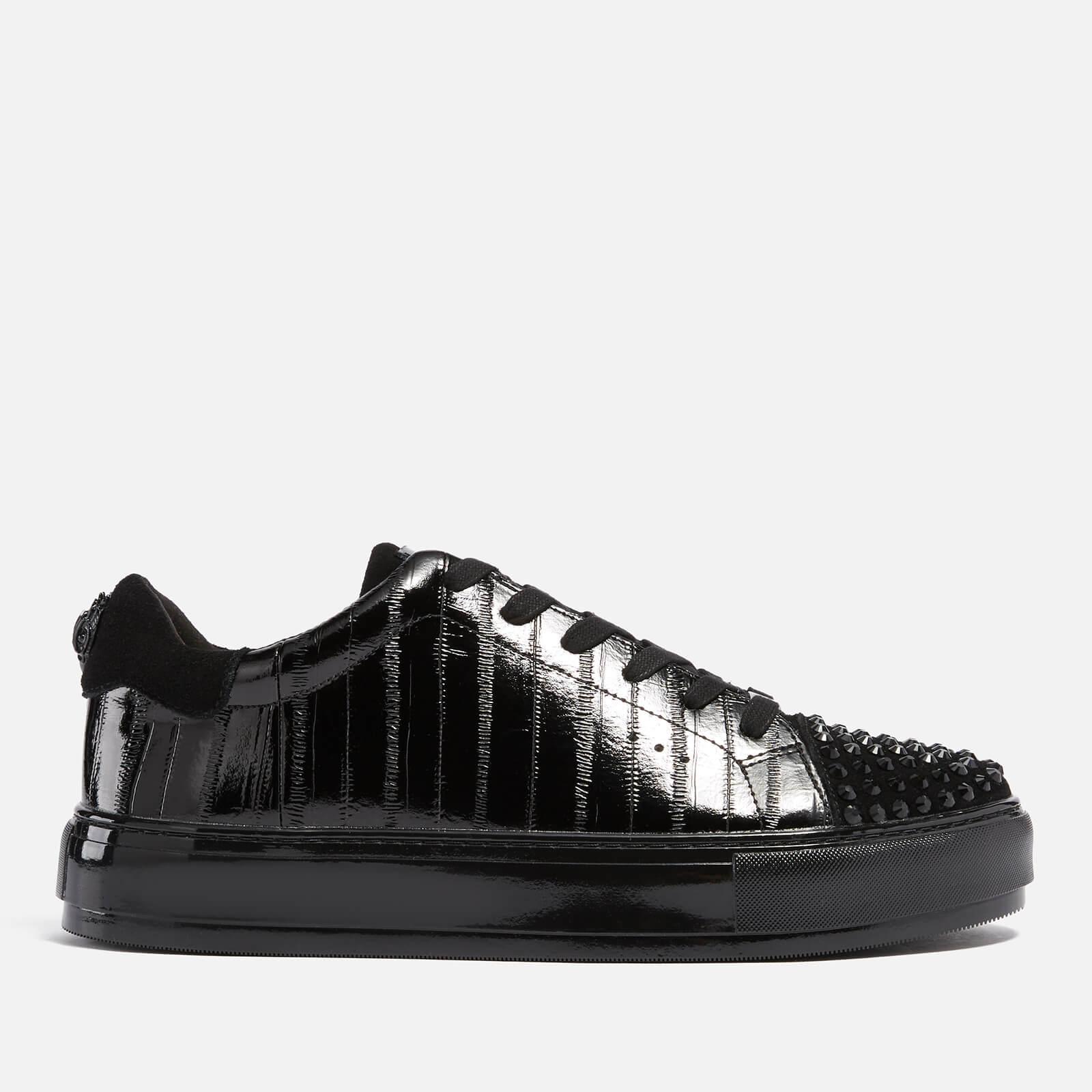 Kurt Geiger Laney Eel Leather Trainers in Black for Men Lyst UK