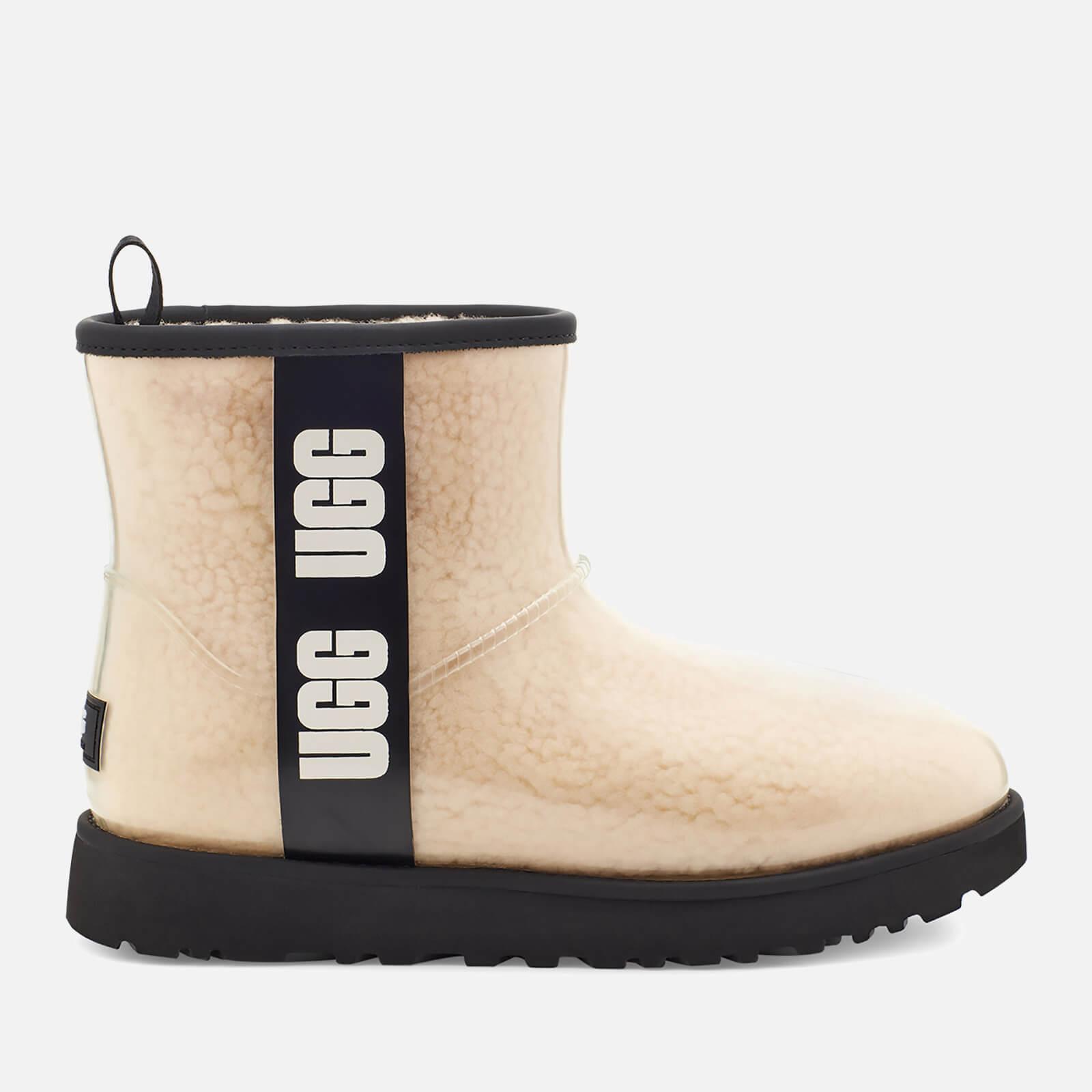 UGG Classic Clear Mini Waterproof Perspex And Faux Shearling Boots in Beige  (Natural) | Lyst