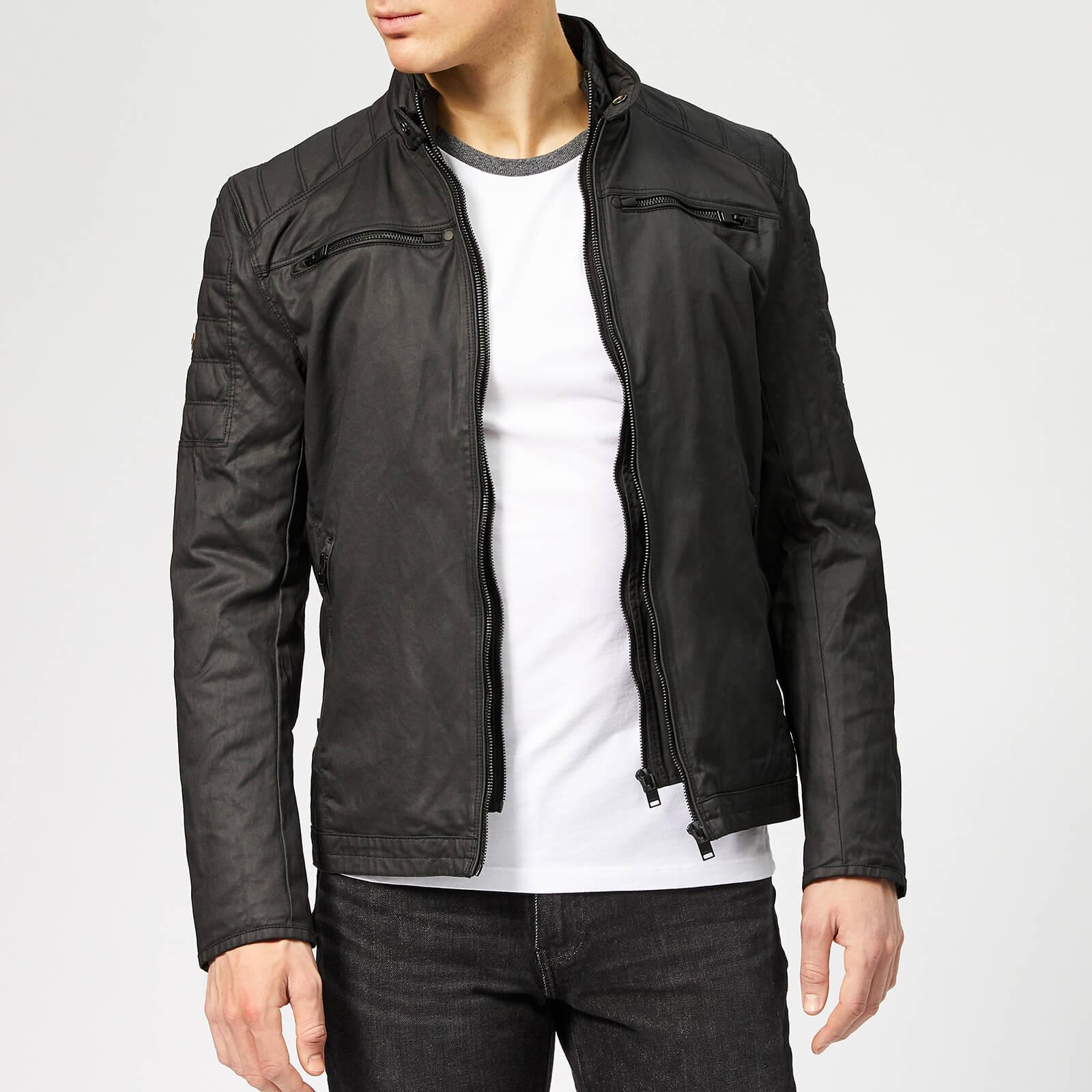 Superdry Carbon Biker Jacket in Black for Men | Lyst UK