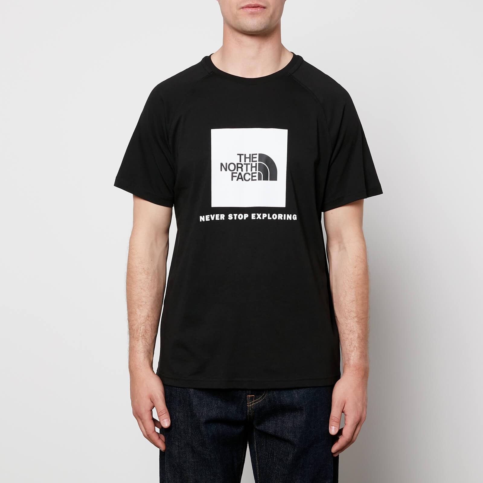 The North Face Cotton Raglan Redbox T-shirt in Black for Men | Lyst