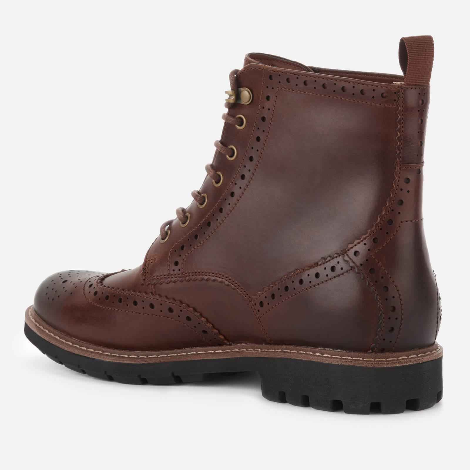 clarks brogue boots