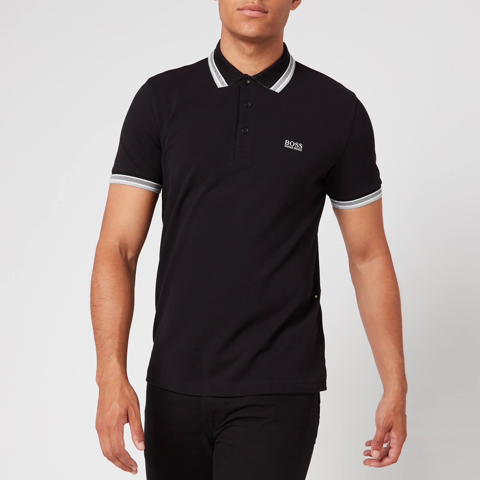 BOSS by HUGO BOSS Cotton Paddy Tipped Black Polo Shirt for Men - Save 61% -  Lyst