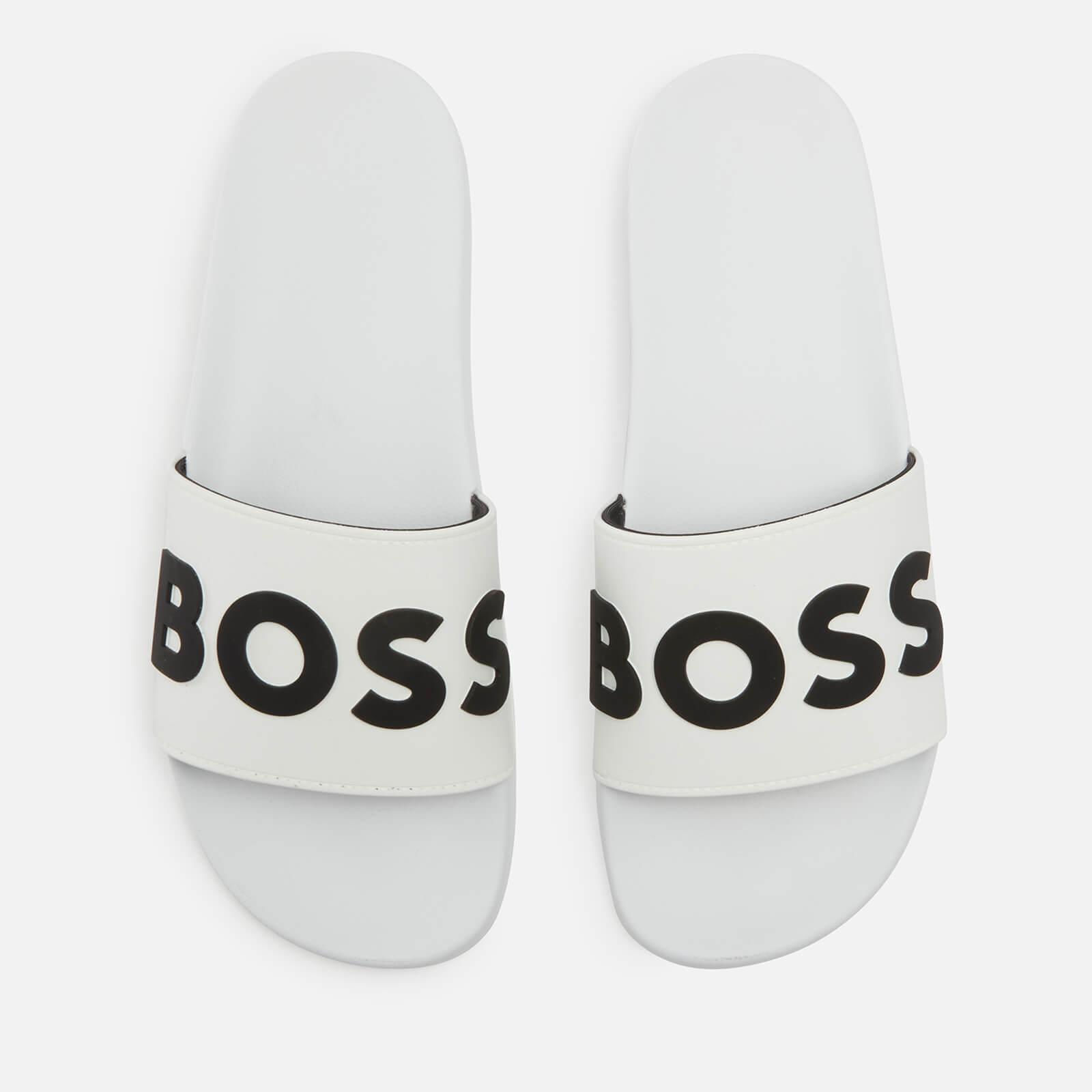 Kilde Pind Våd BOSS by HUGO BOSS Rubber Slide Sandals in White for Men | Lyst