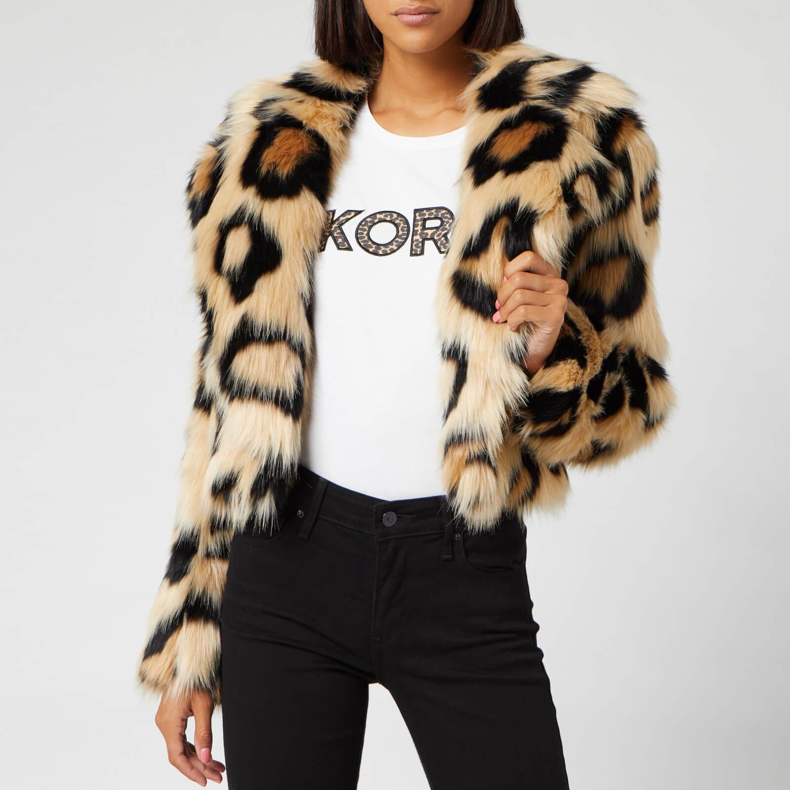 michael kors leopard vest
