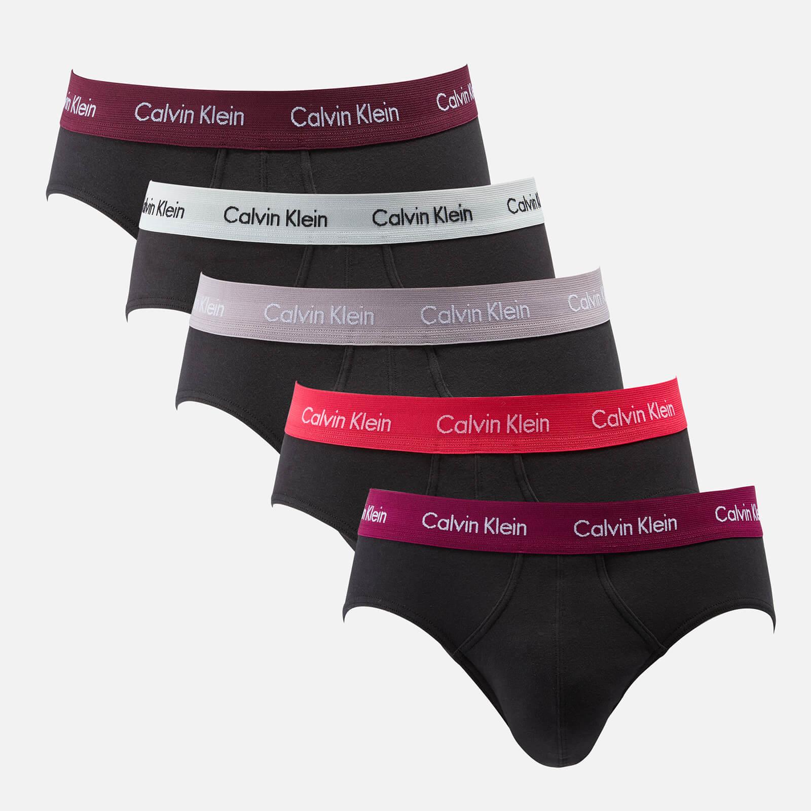 Calvin Klein Fivepack Stretchcotton Briefs in Red for Men Lyst
