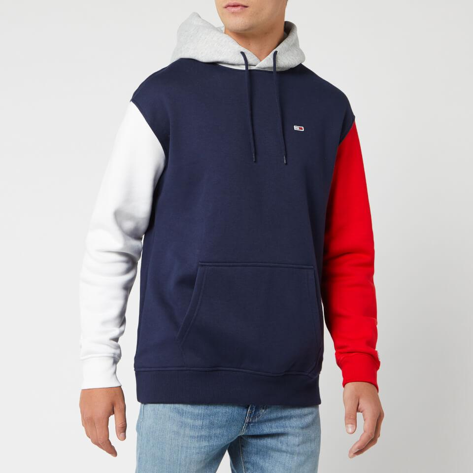 Tommy Hilfiger Denim Colorblock Classic Hoodie in Blue for Men - Lyst