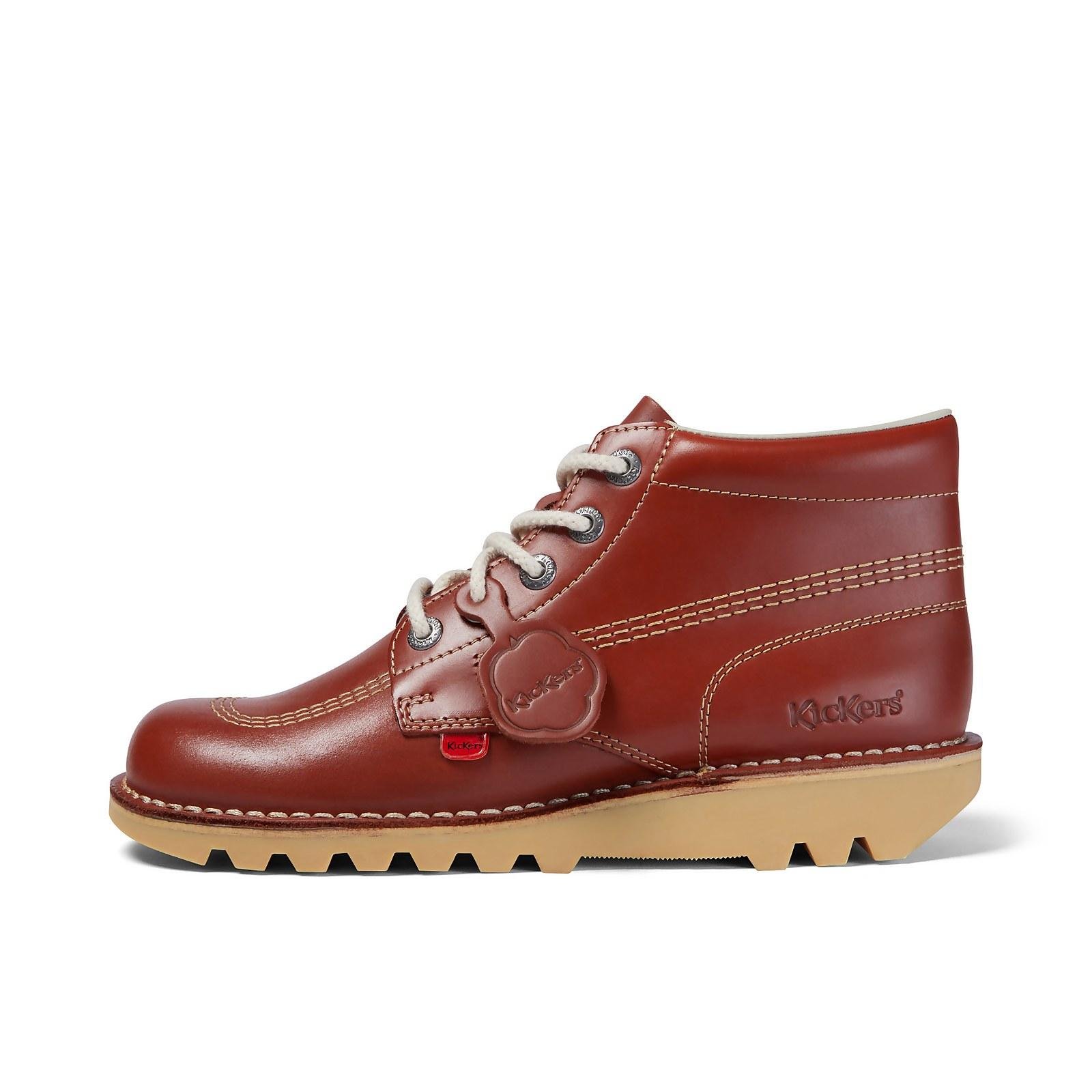 Kickers Kick Hi Tan Leather Boots in Brown for Men | Lyst