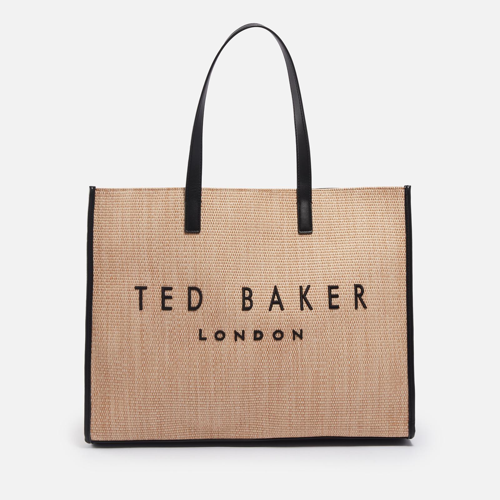 Ted Baker Pallmer Raffia Large Icon Bag in Natural Lyst UK