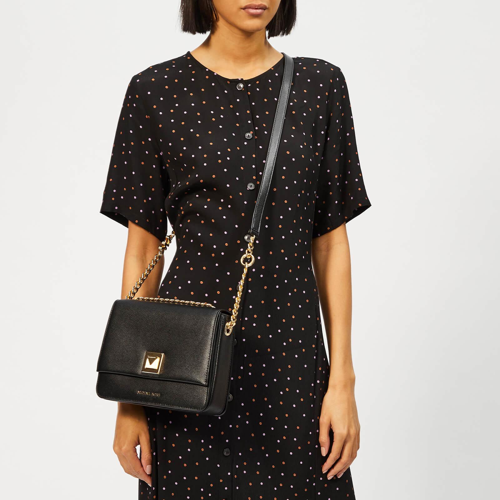 MICHAEL Michael Kors Sylvia Medium Messenger Bag in Black Save 73 Lyst