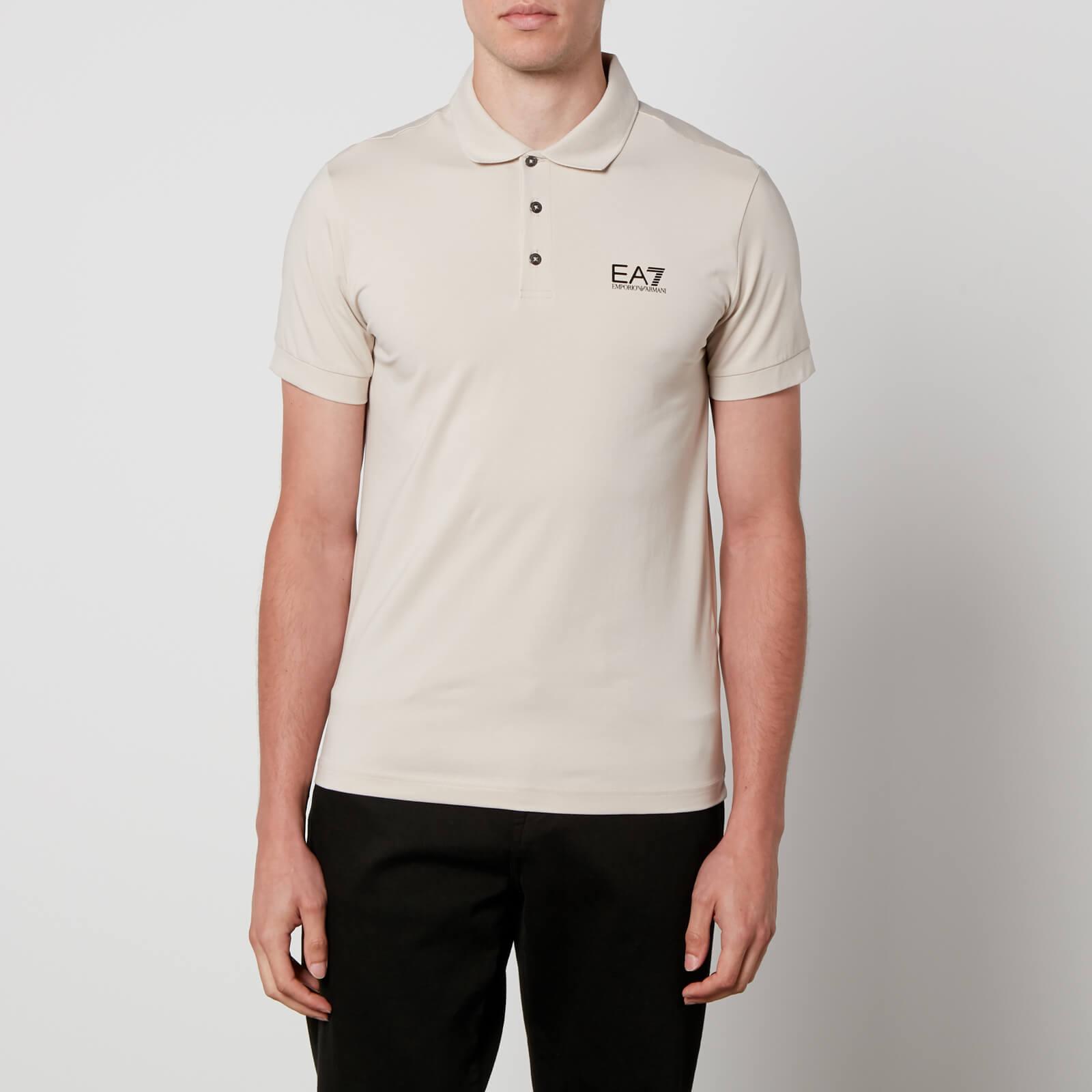 Ea7 polo sales shirt white