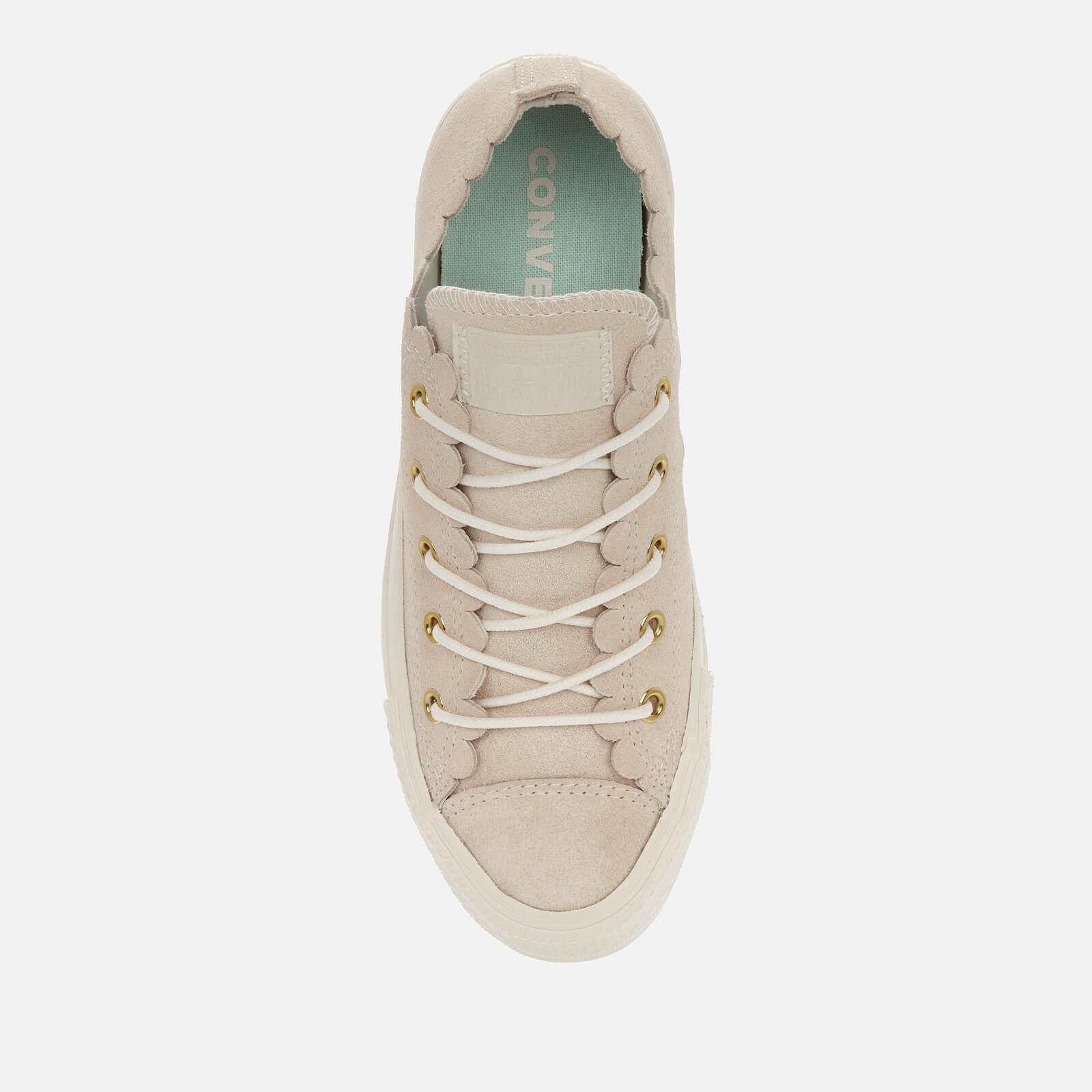 Converse Chuck Taylor All Star Scalloped Edge Ox Trainers | Lyst