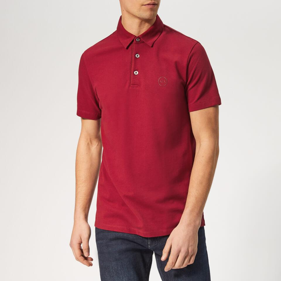 red armani exchange shirts