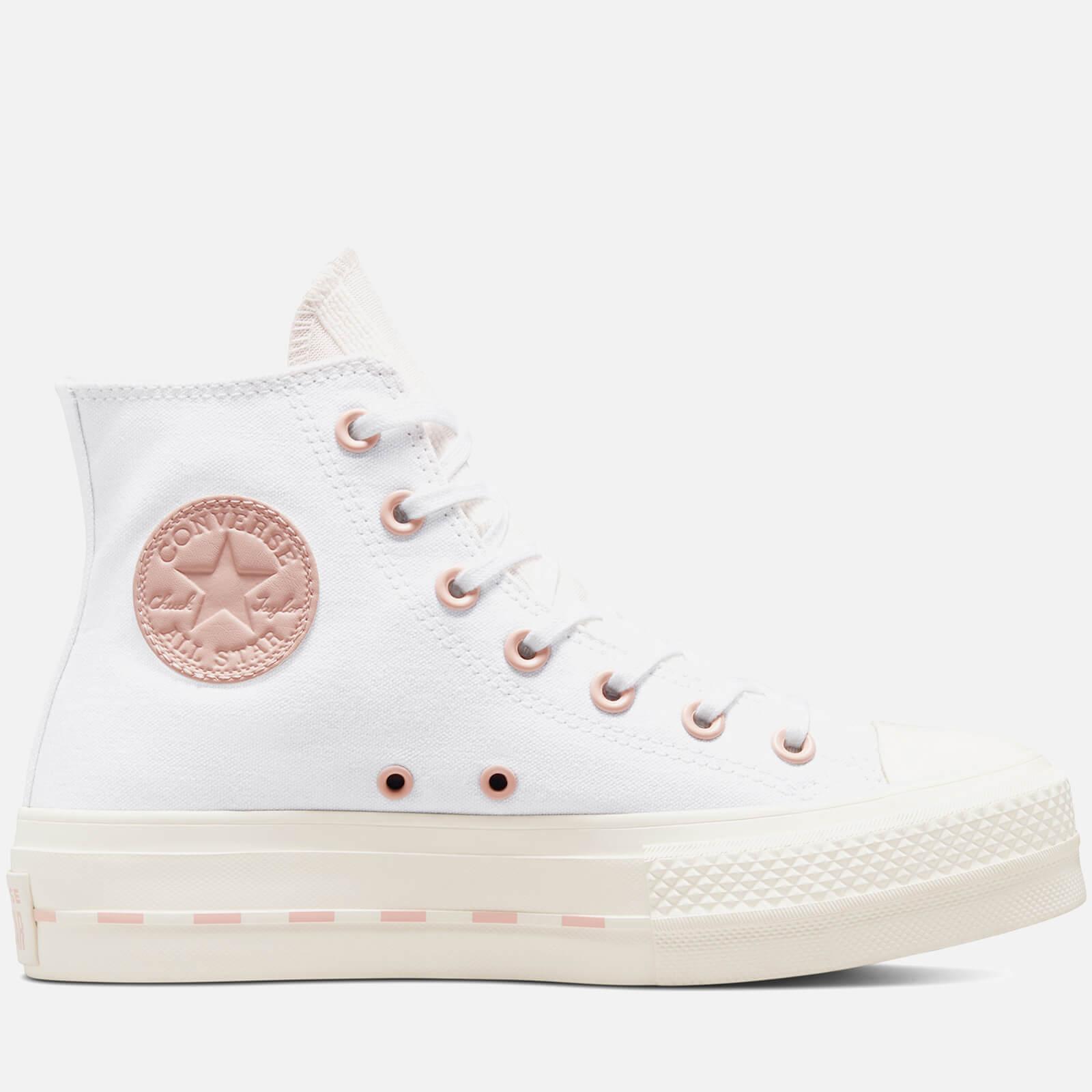 Converse Chuck Taylor All Star Lift Crafted Canvas Hi-top Trainers in White  | Lyst