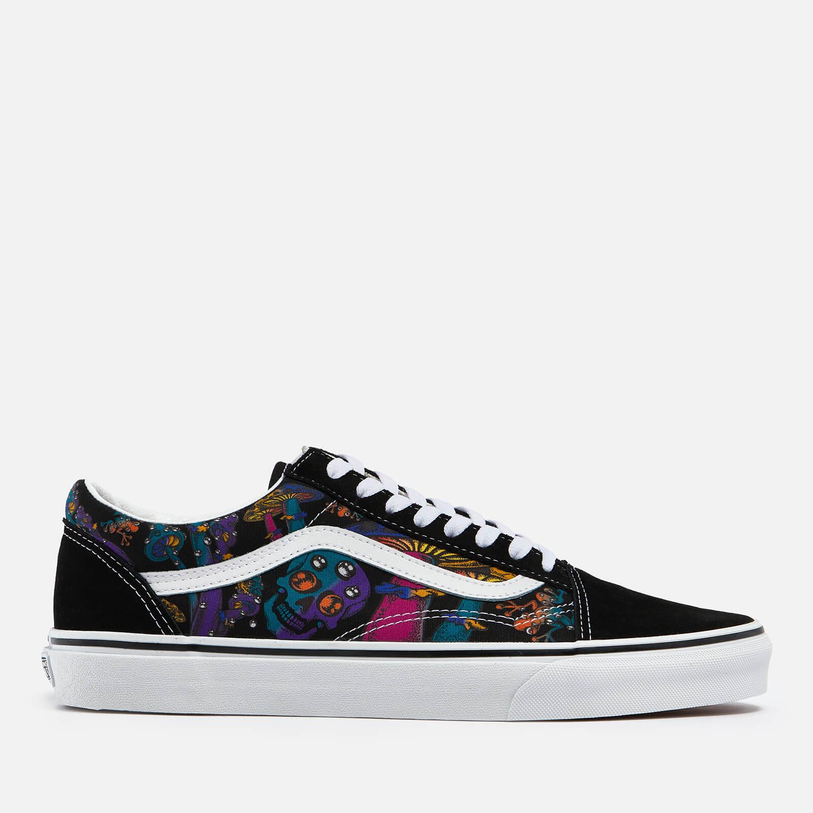 Vans Trippy Drip Old Skool Leather-trimmed Suede And Printed Canvas  Trainers in Black for Men | Lyst