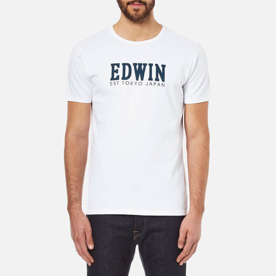 Edwin Logo Type 2 Tshirt in White for Men Lyst