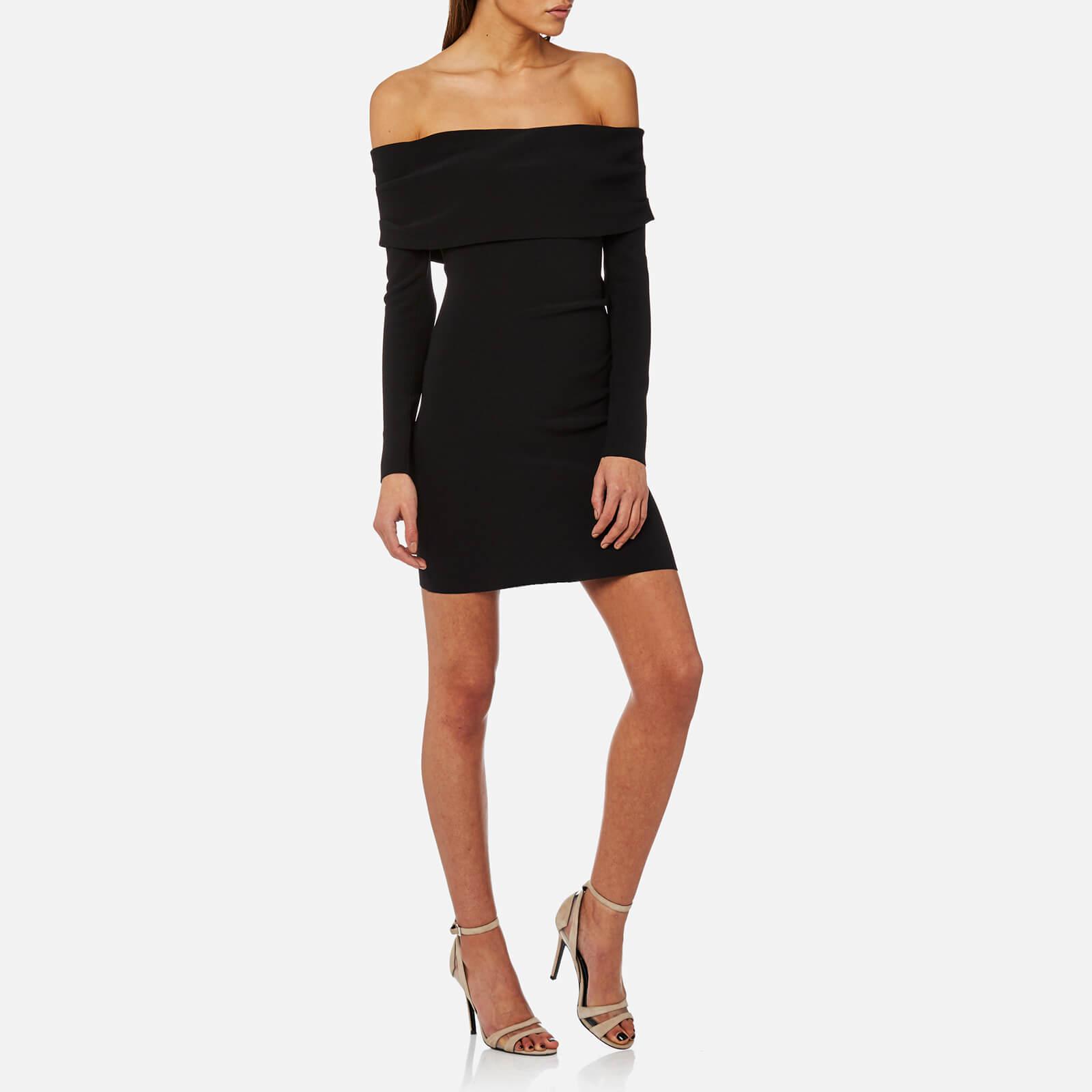 bec & bridge velours one shoulder dress