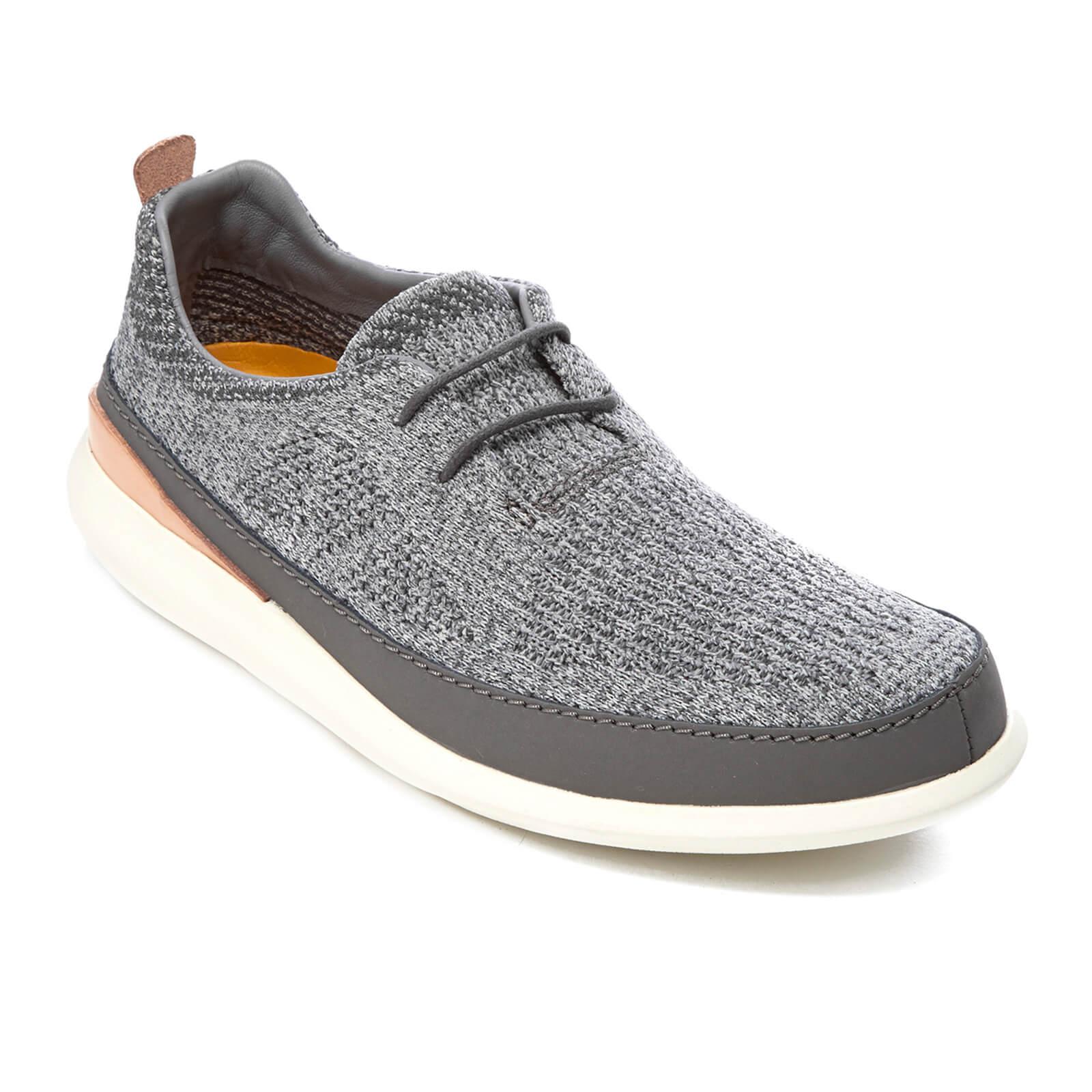 Clarks Wool Pitman Run Textile Runner Trainers in Grey (Gray) for Men - Lyst