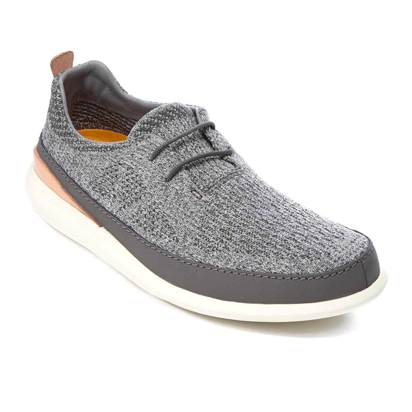 clarks grey trainers