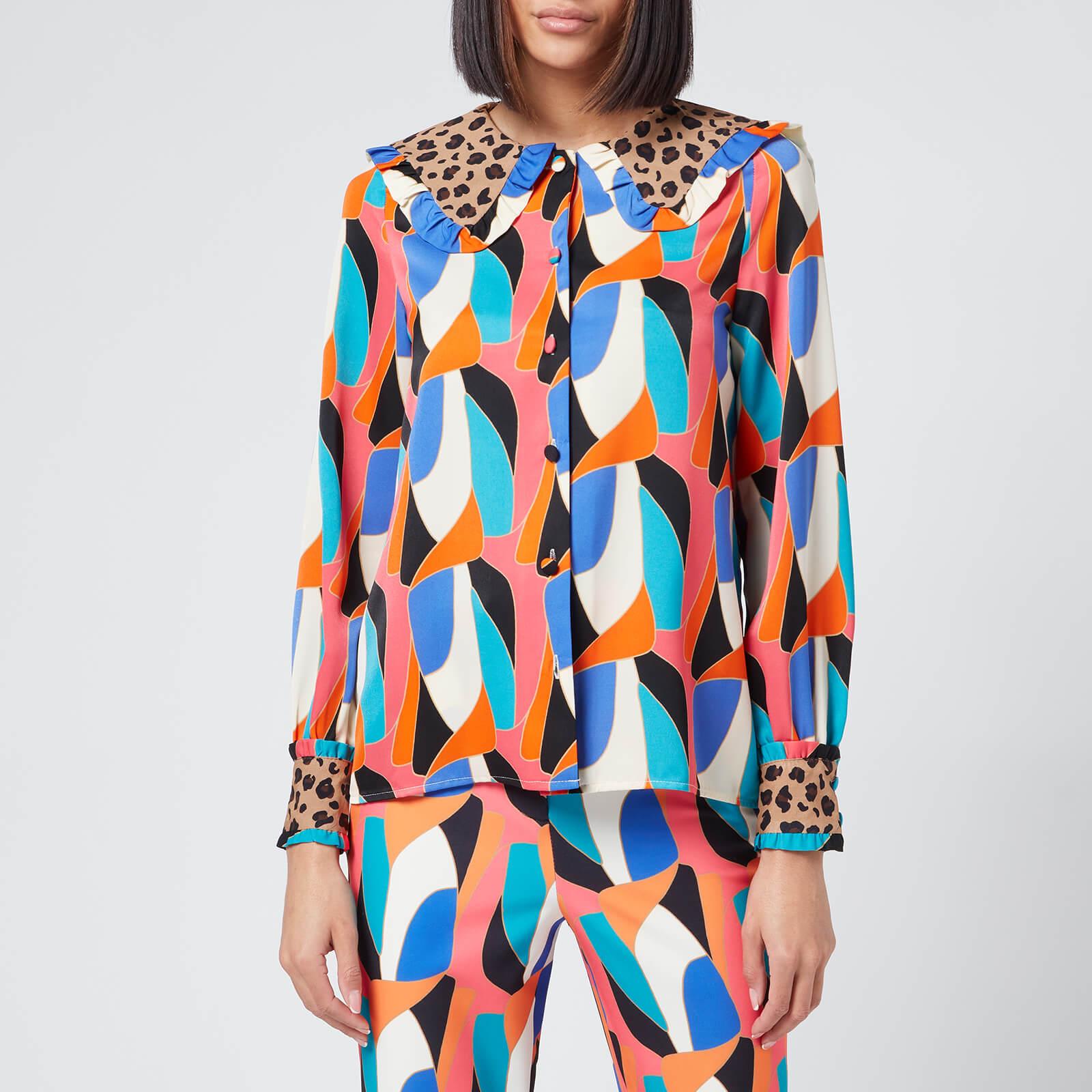 Never Fully Dressed Abstract Puglia Blouse in Blue | Lyst