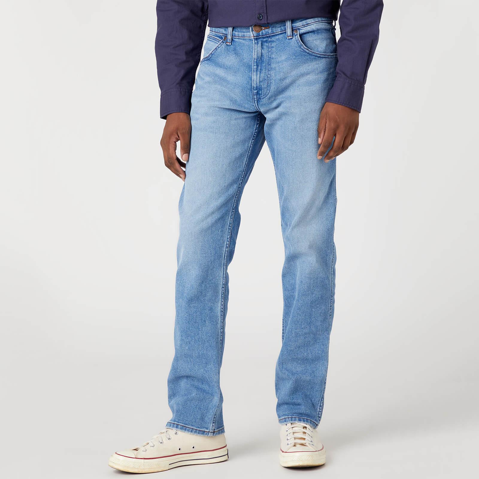 Wrangler Greensboro Straight Leg Denim Jeans in Blue for Men | Lyst