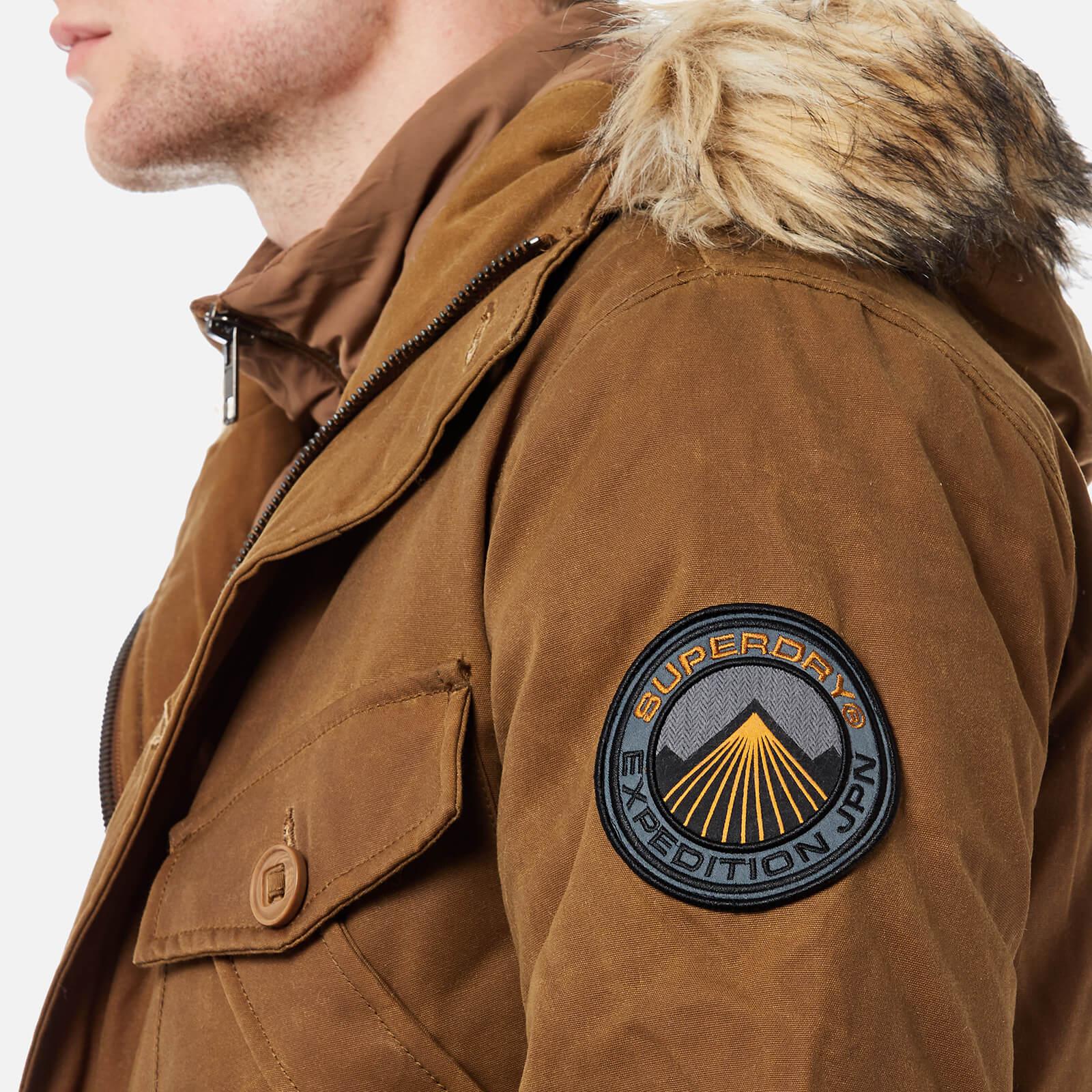 Superdry Everest Wax Jacket in Tobacco (Brown) for Men - Lyst