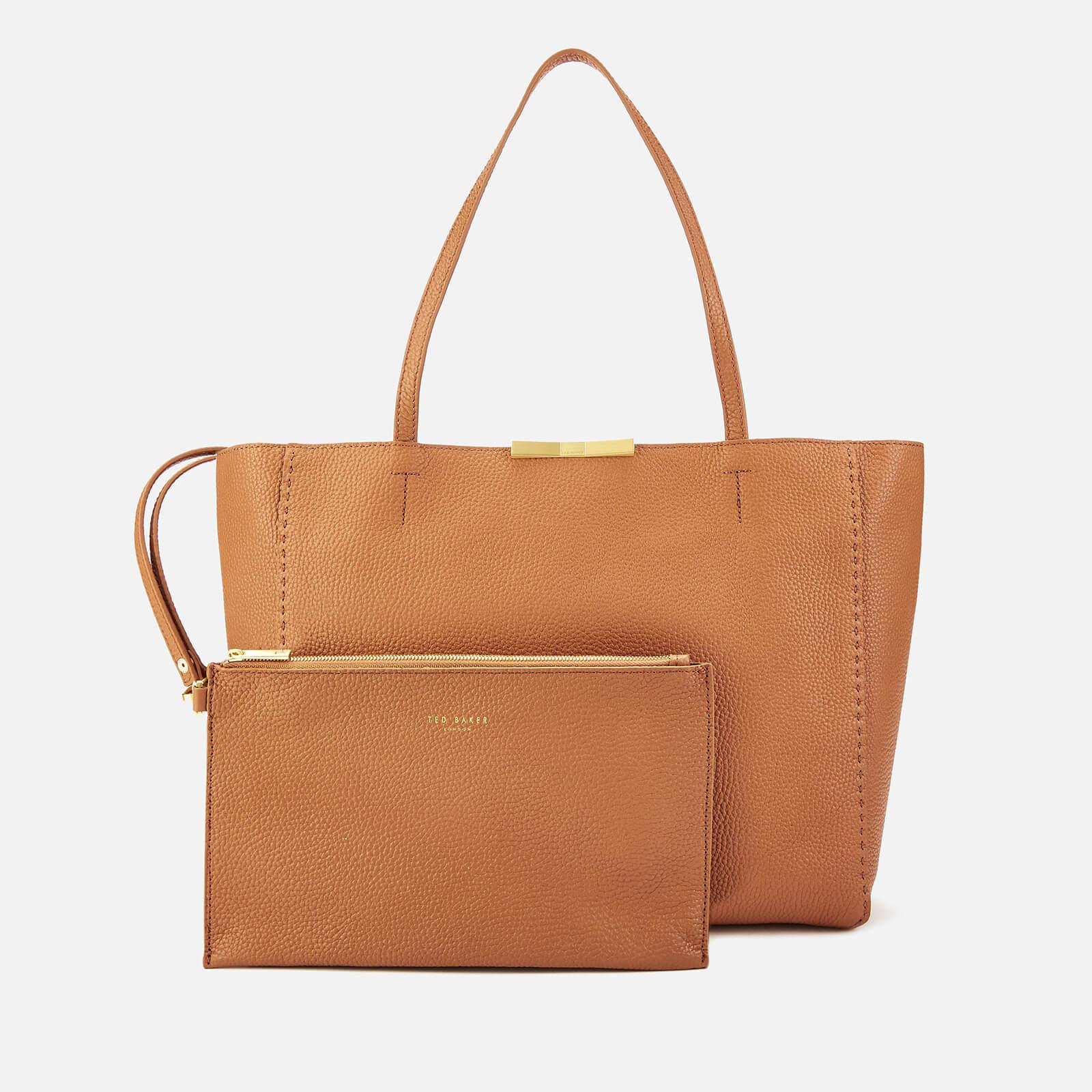 Ted Baker Ted Clarkia Soft Leather Shopper Bag in Brown | Lyst