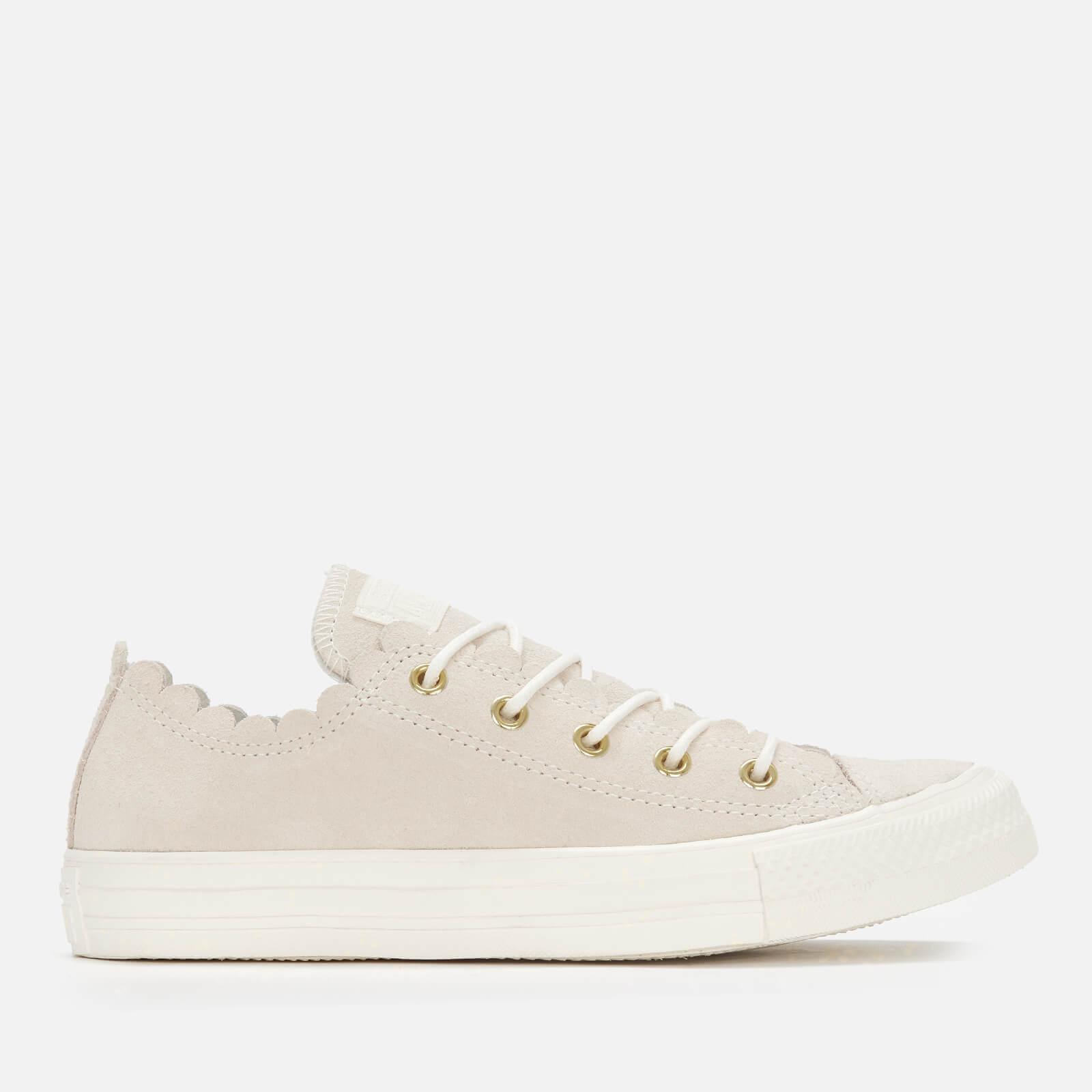 Converse Chuck Taylor All Star Scalloped Edge Ox Trainers | Lyst