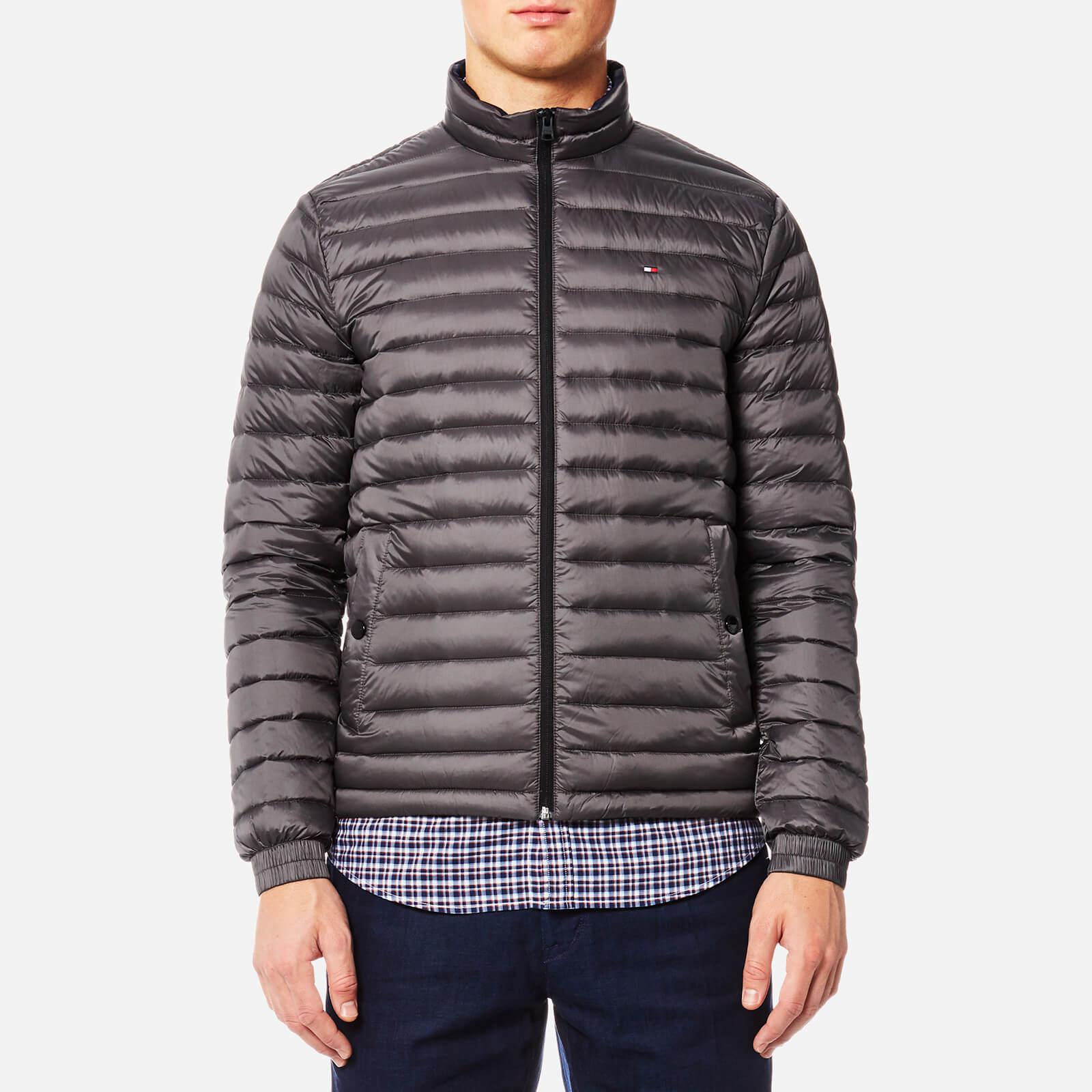 Lyst Tommy Hilfiger Lightweight Packable Down Bomber Jacket in Gray