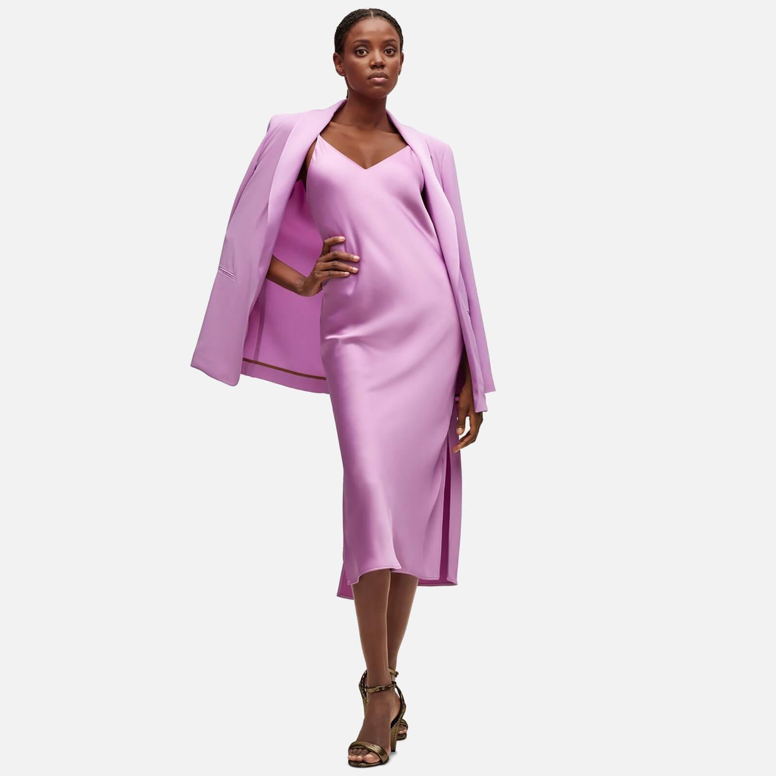 BOSS by HUGO BOSS Dechana Satin Slip Dress in Purple | Lyst