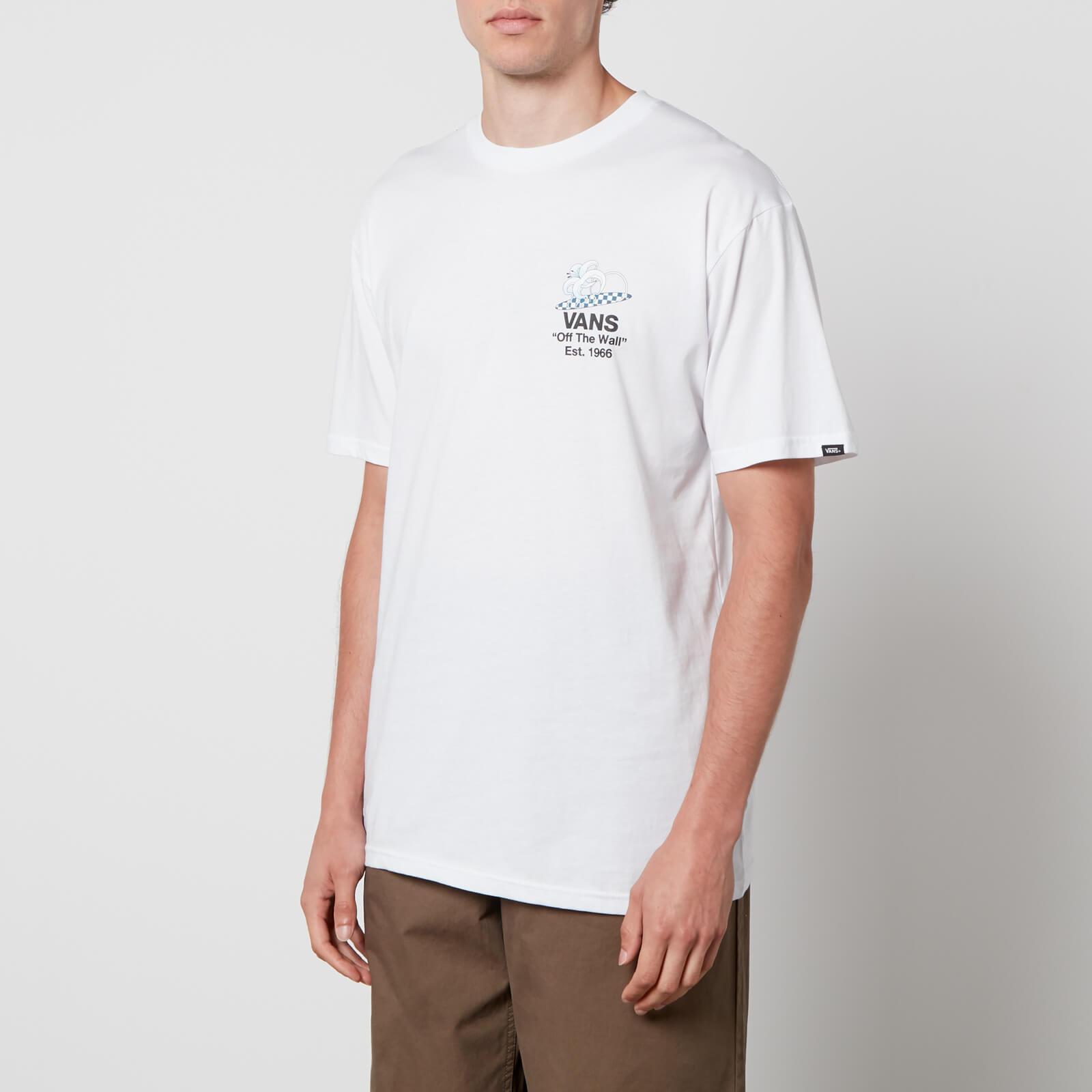 Vans Checkerboard Blooming Cotton-jersey T-shirt in White for Men | Lyst