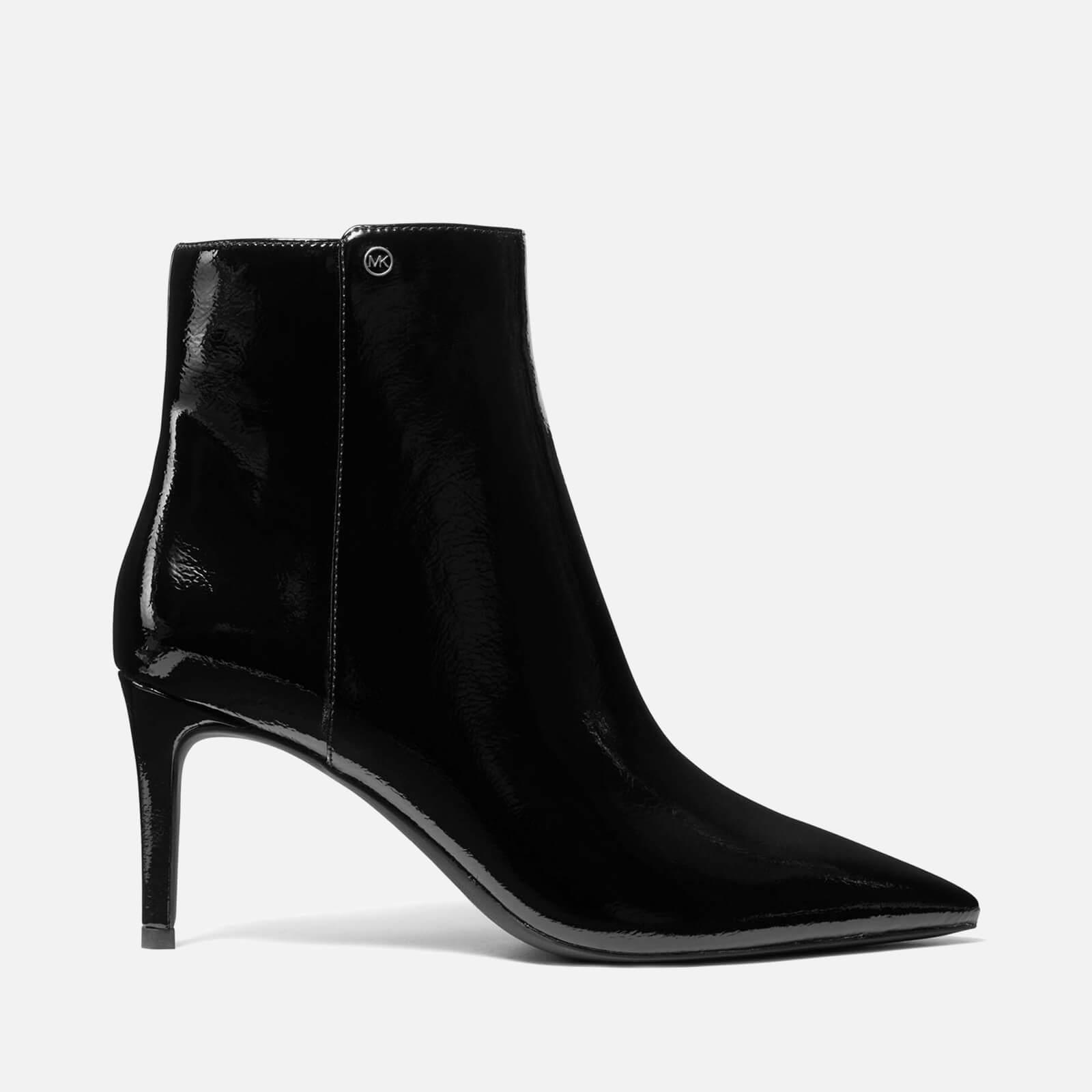 MICHAEL Michael Kors Alina Flex Patent-leather Boots in Black | Lyst