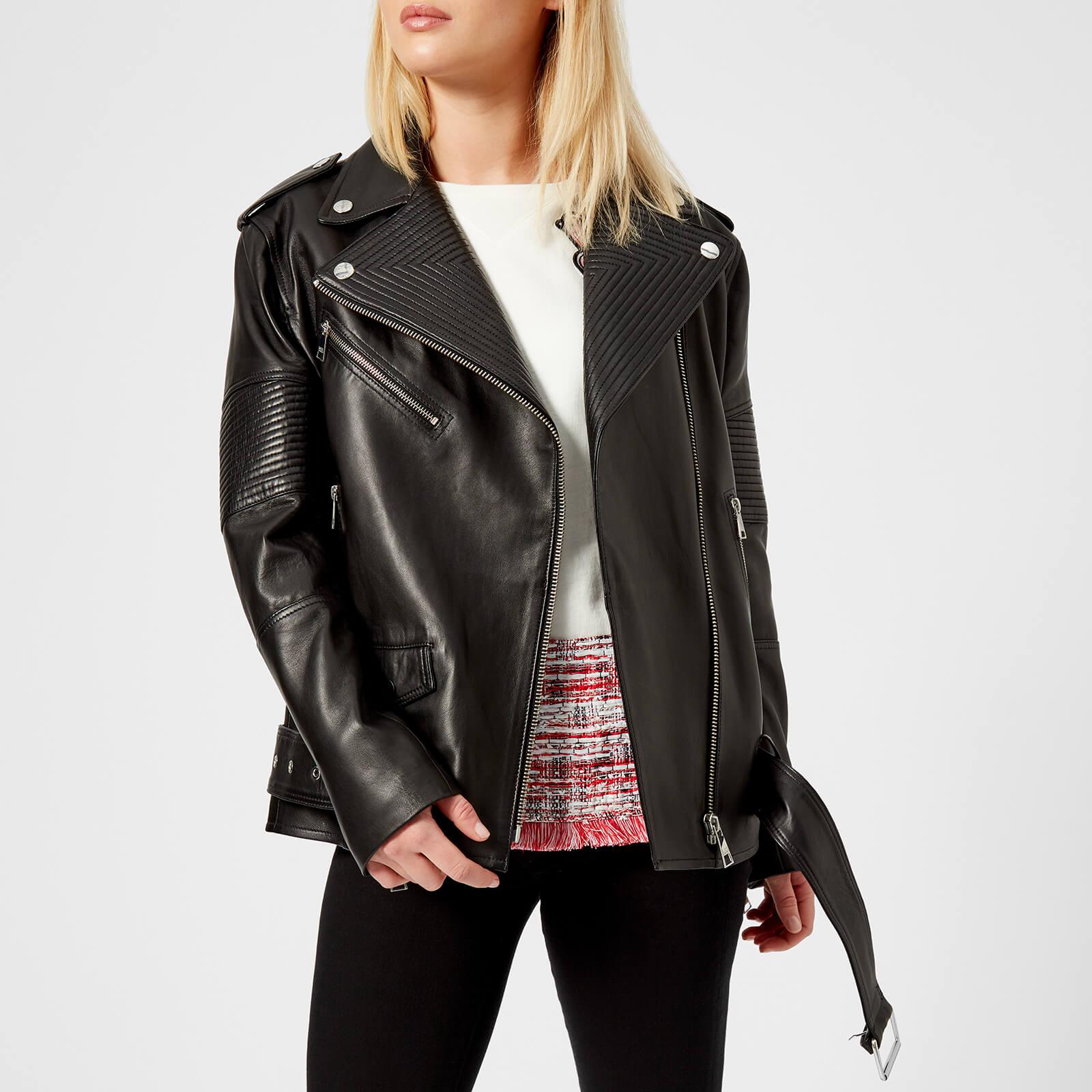 leather biker jacket oversized