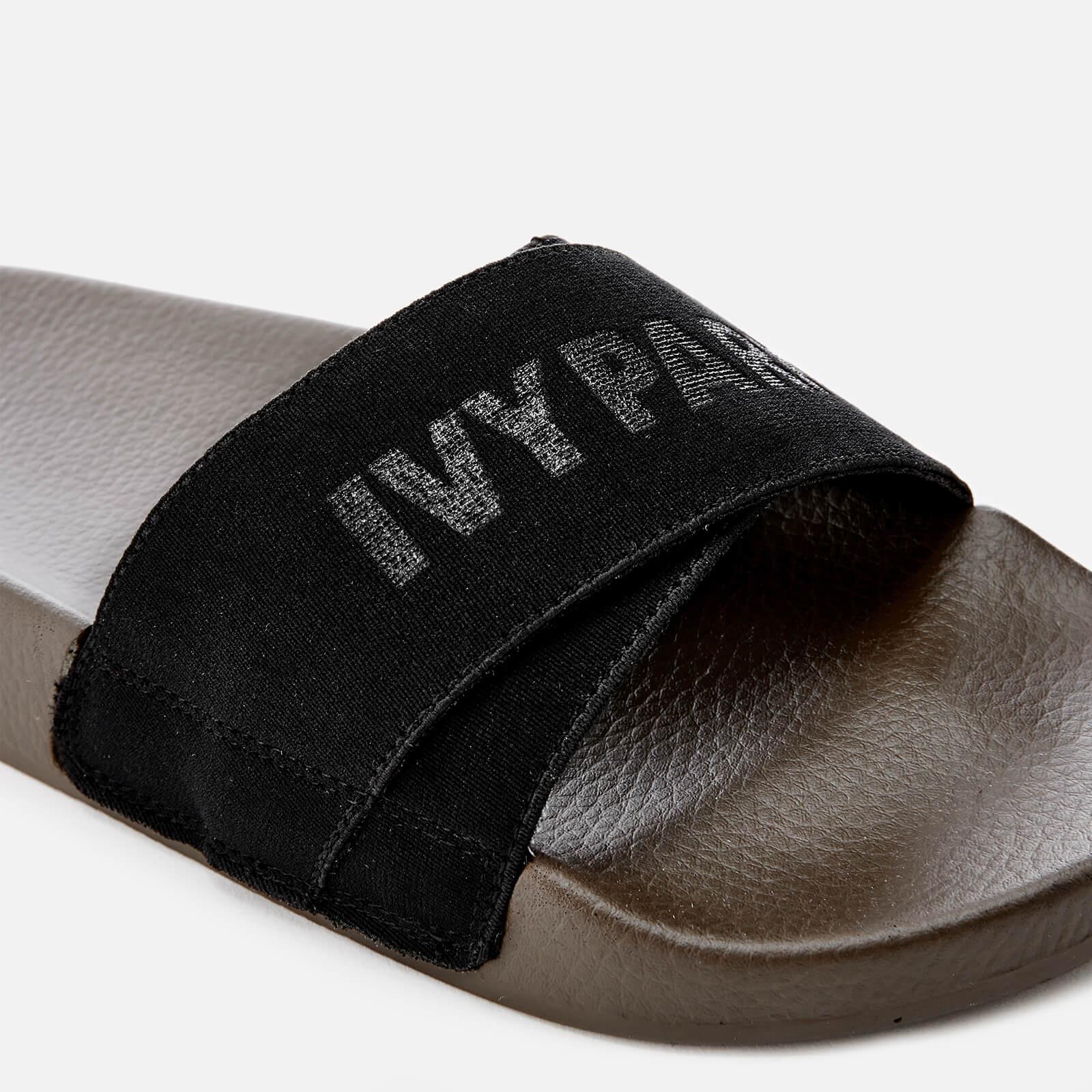 Ivy Park Rubber Logo Tape Slide Sandals in Green | Lyst