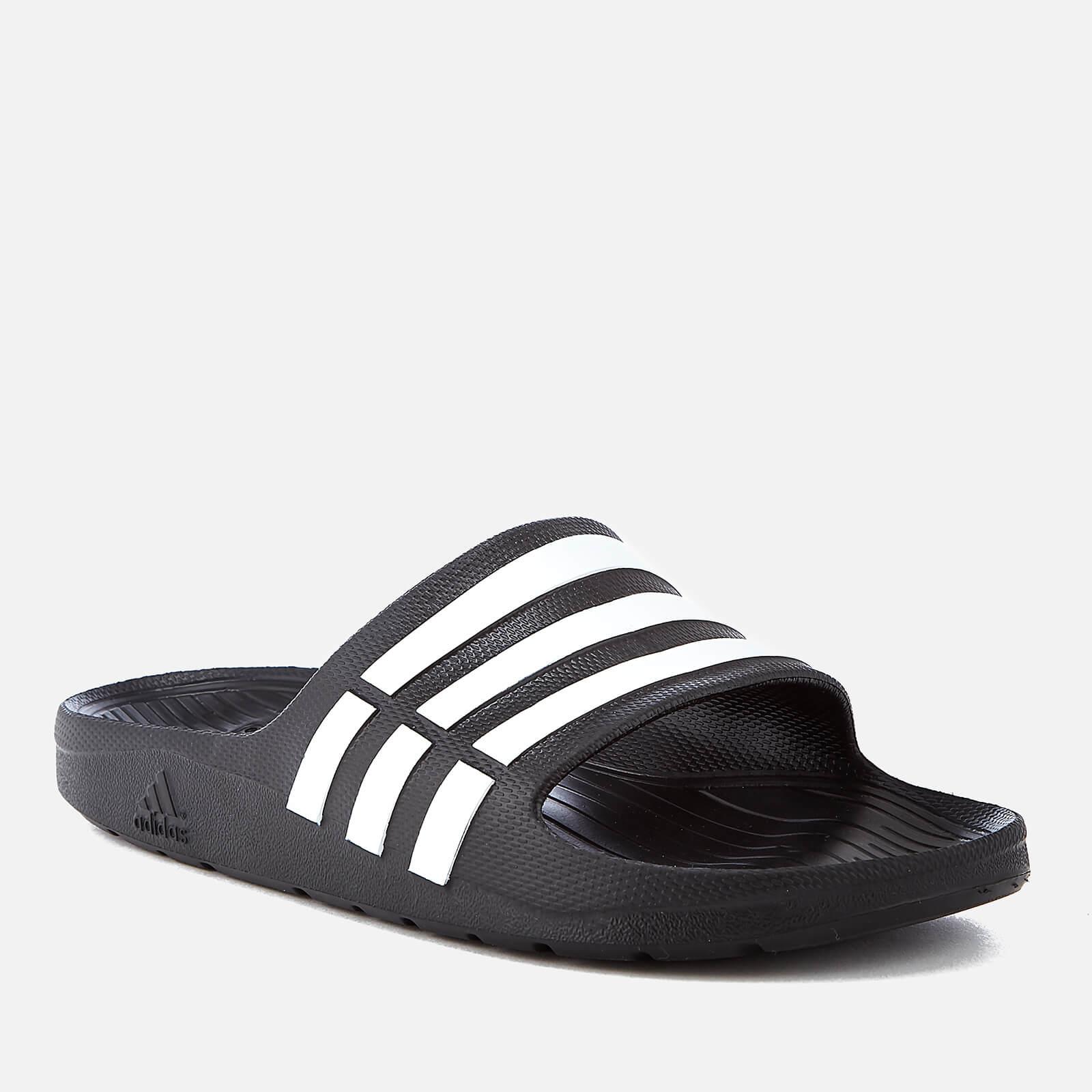 adidas Swim Duramo Slide Sandals in Black | Lyst