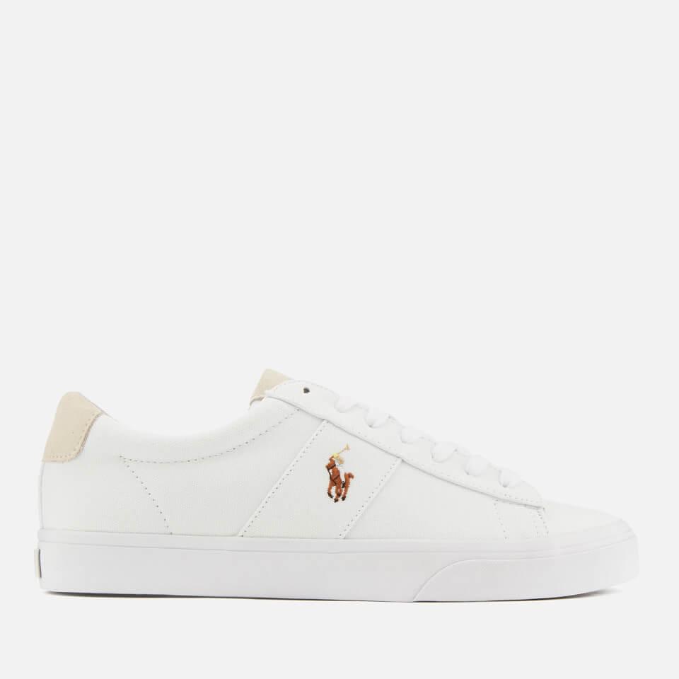 Polo Ralph Lauren Sayer Canvas Low Top Trainers in White for Men - Save ...
