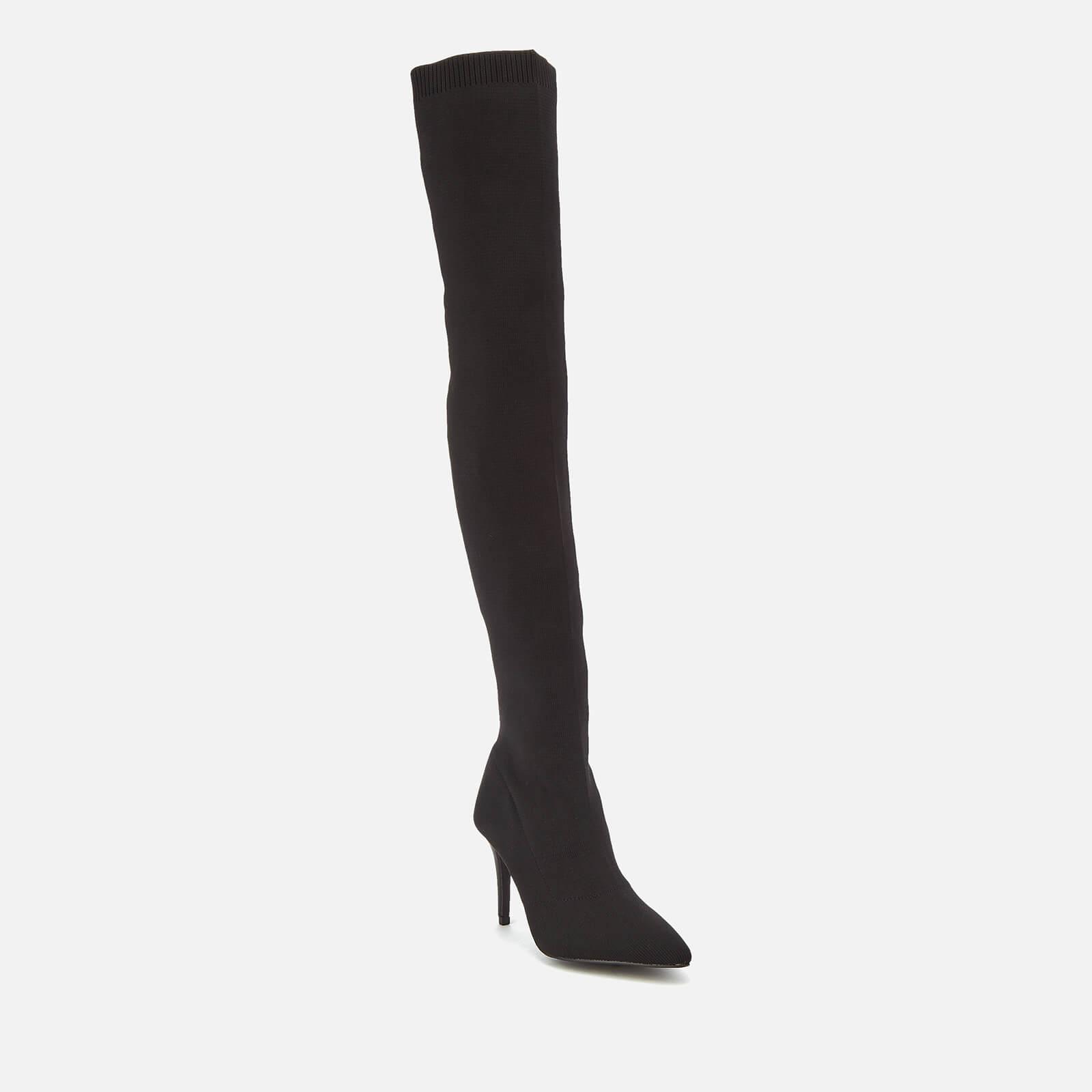 Carvela Kurt Geiger Synthetic Gasp Stretch Thigh High Heeled Boots in Black  - Lyst