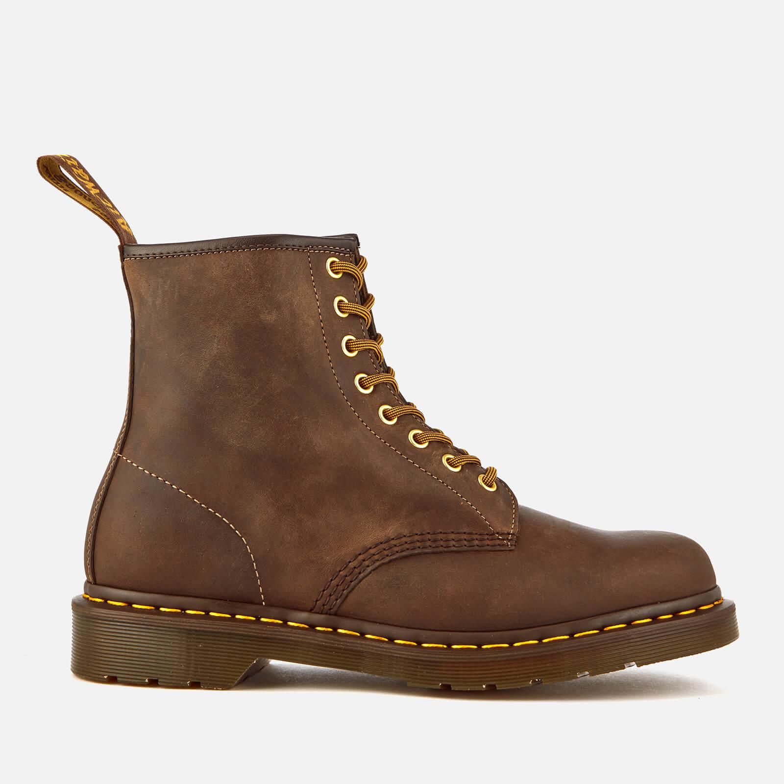 Dr. Martens 1460 Crazy Horse Leather 8-eye Boots in Brown for Men - Lyst