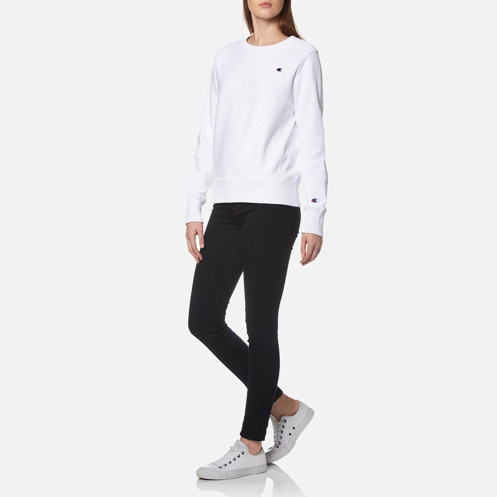 white champion crewneck womens