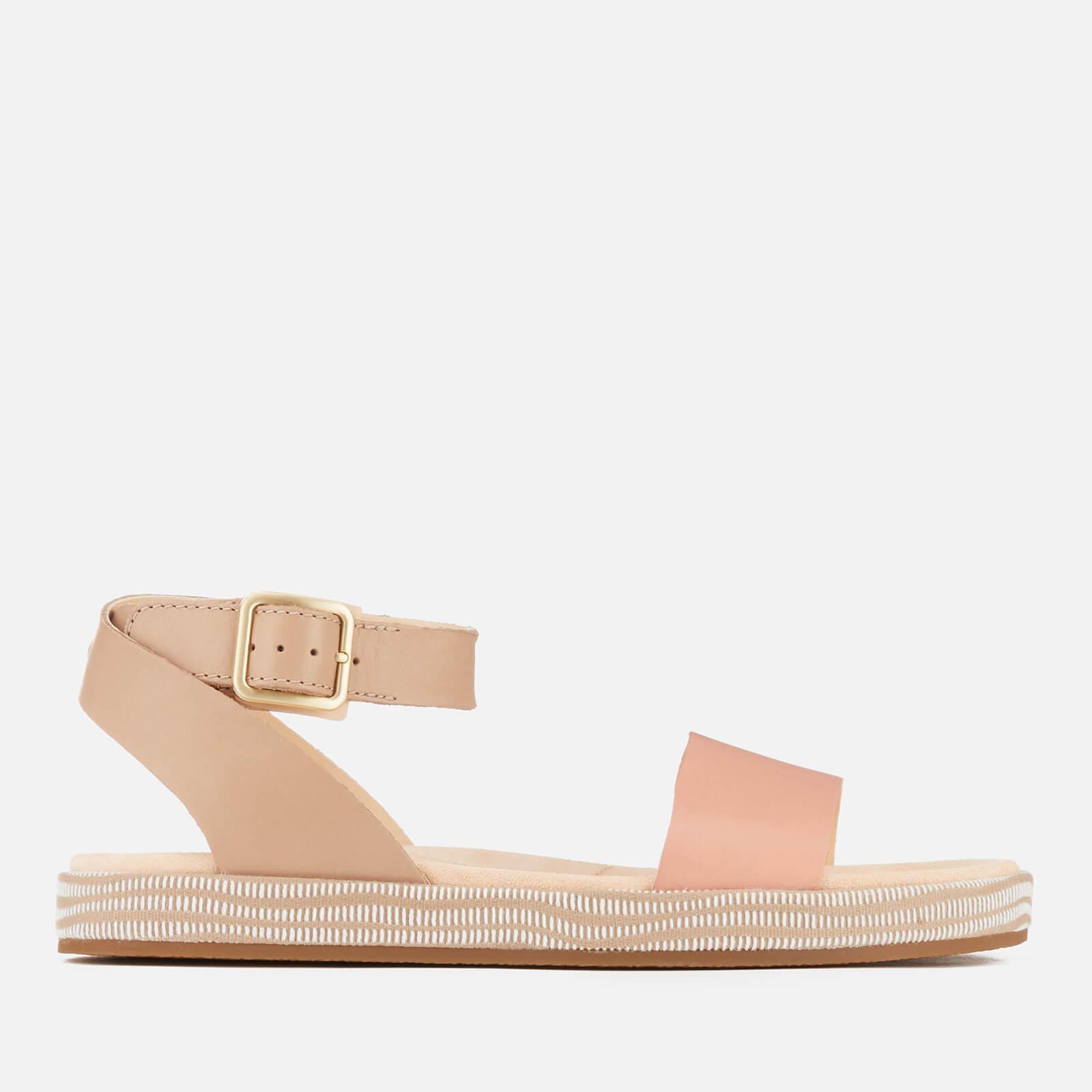 Clarks Botanic Ivy Double Strap Flat Sandals in Pink | Lyst UK