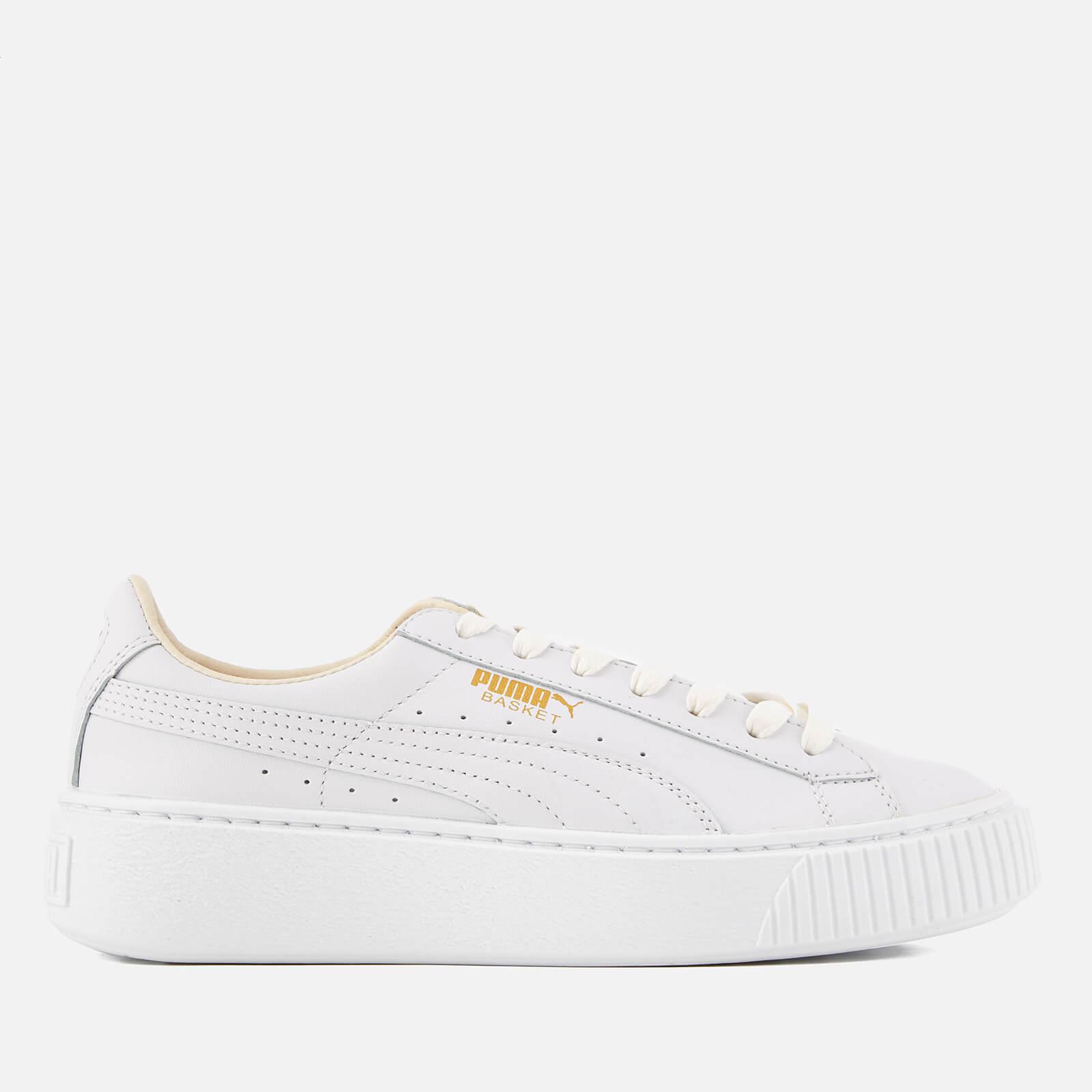 puma basket core platform white