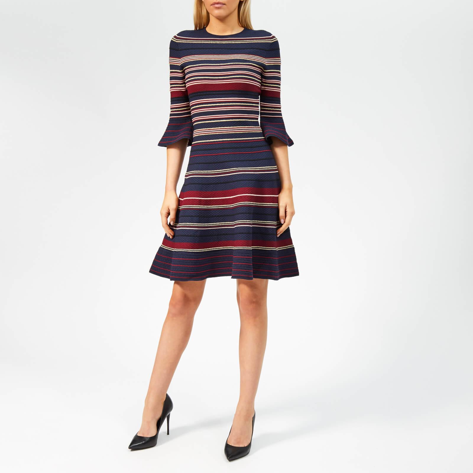 ted baker blue striped dress