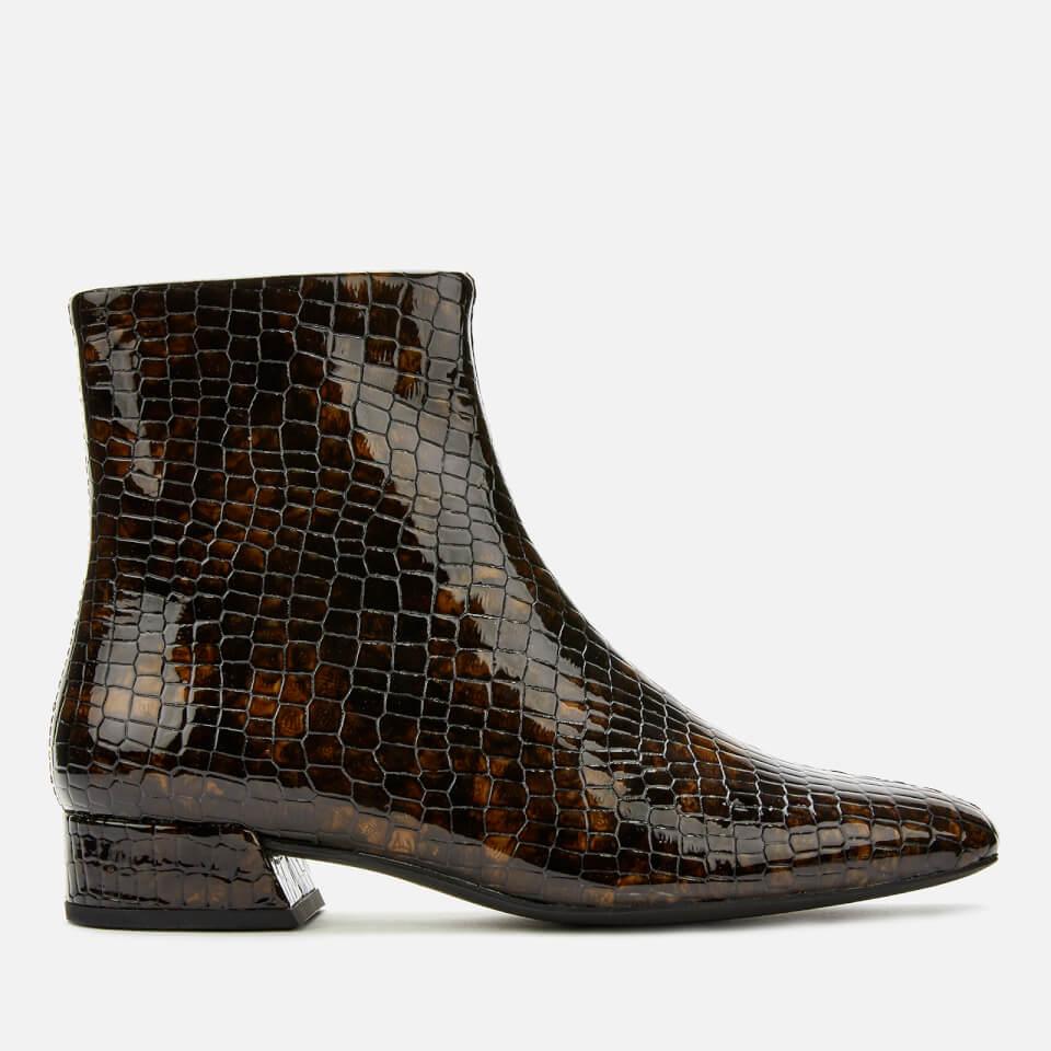 Vagabond Joyce Embossed Leather Ankle Boots in Brown - Lyst