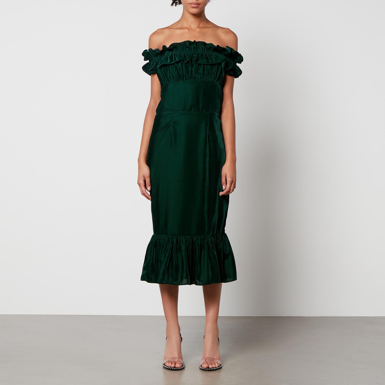 Hope and ivy ruffle open back skater clearance dress