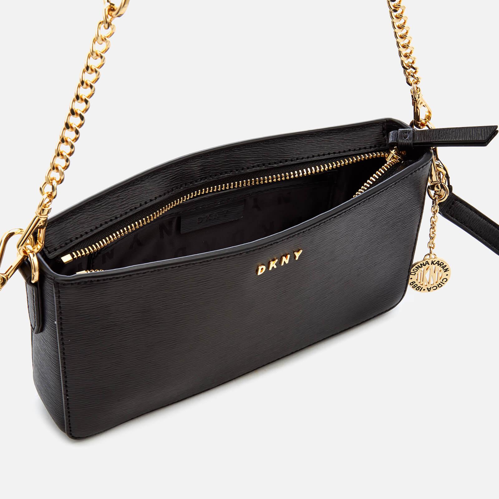 DKNY Leather Bryant Small Demi Cross Body Bag in Black - Lyst