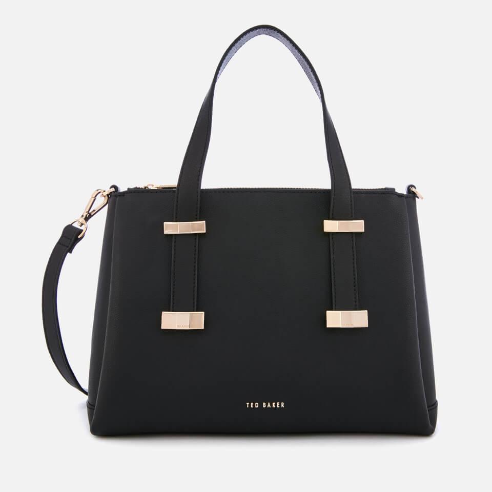 Ted Baker Julieet Bow Adjustable Handle Small Tote Bag in Black | Lyst